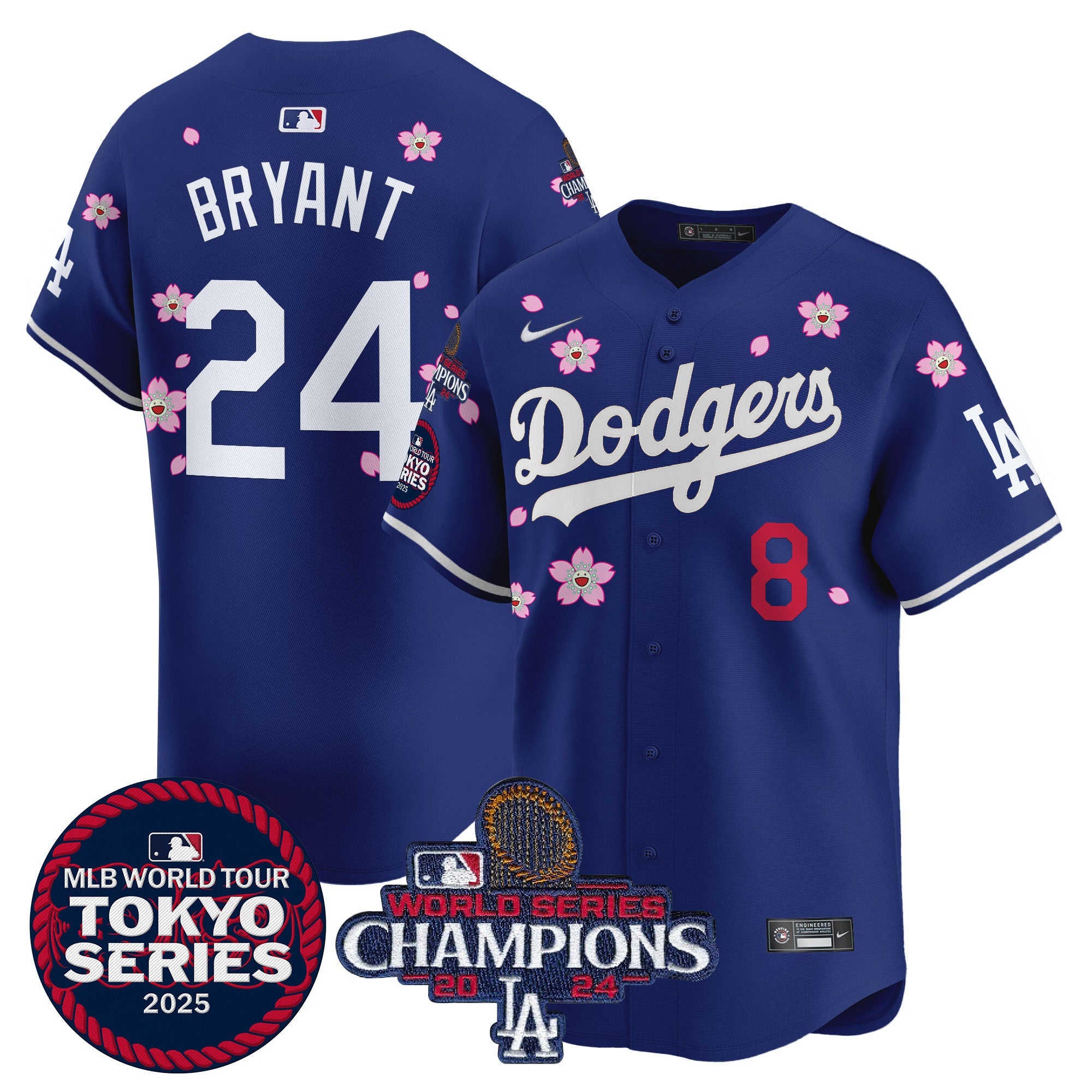 Men’s Tokyo Series 2025 World Series Champions Patch Vapor Premier Limited Jersey – Stitched