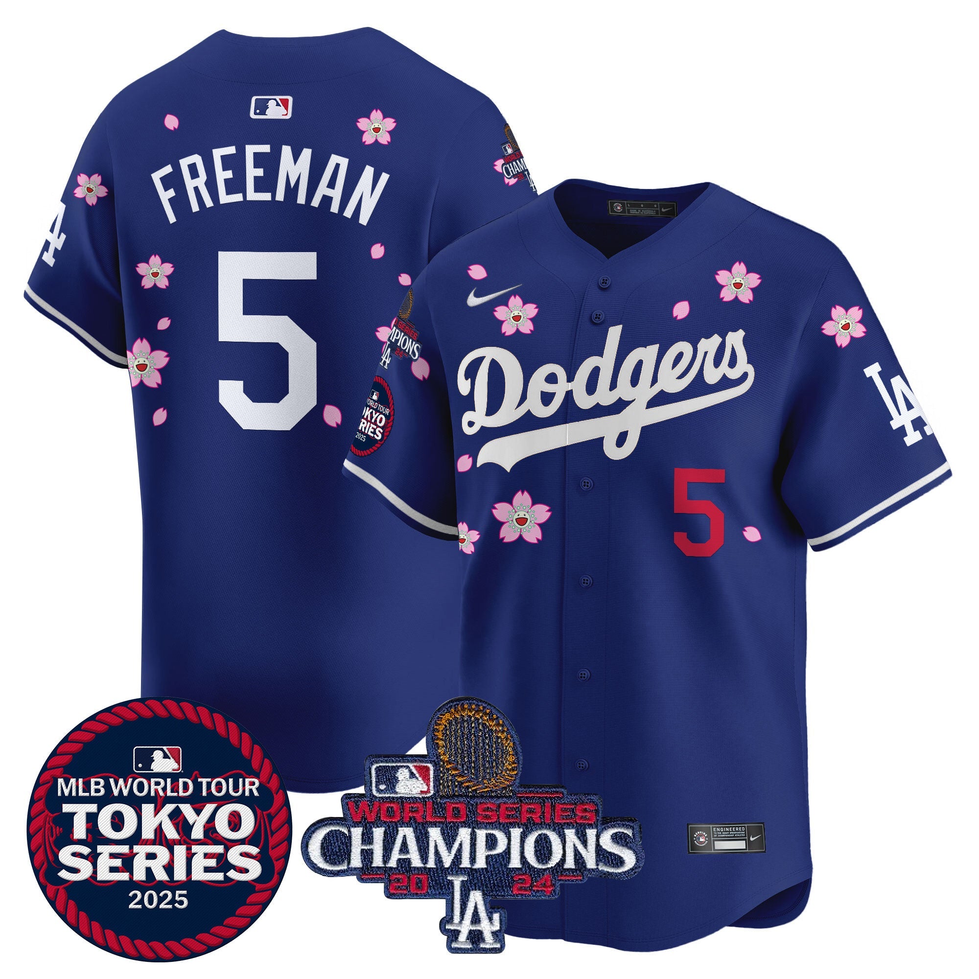 Men’s Tokyo Series 2025 World Series Champions Patch Vapor Premier Limited Jersey – Stitched