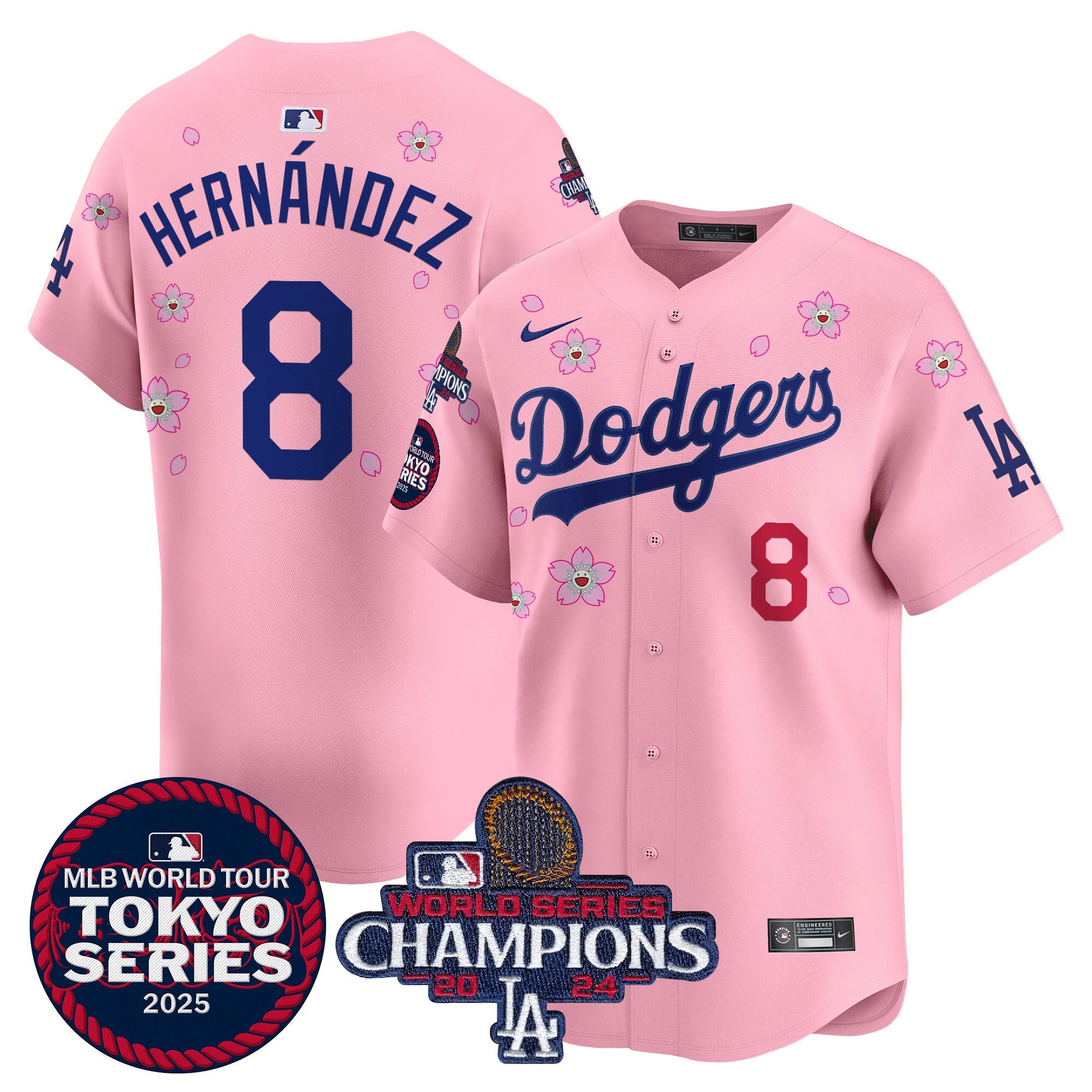 Men’s Tokyo Series 2025 World Series Champions Patch Vapor Premier Limited Jersey – Stitched