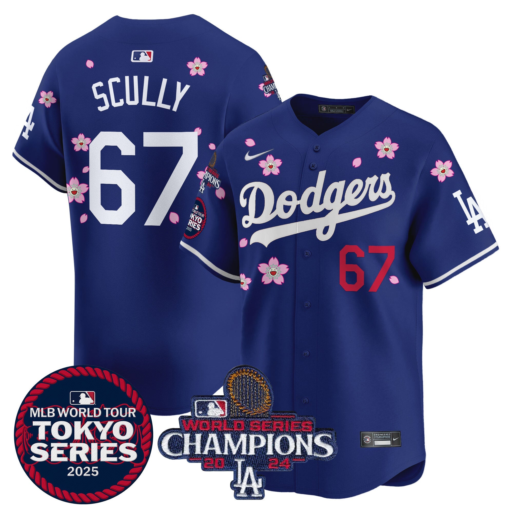 Men’s Tokyo Series 2025 World Series Champions Patch Vapor Premier Limited Jersey – Stitched