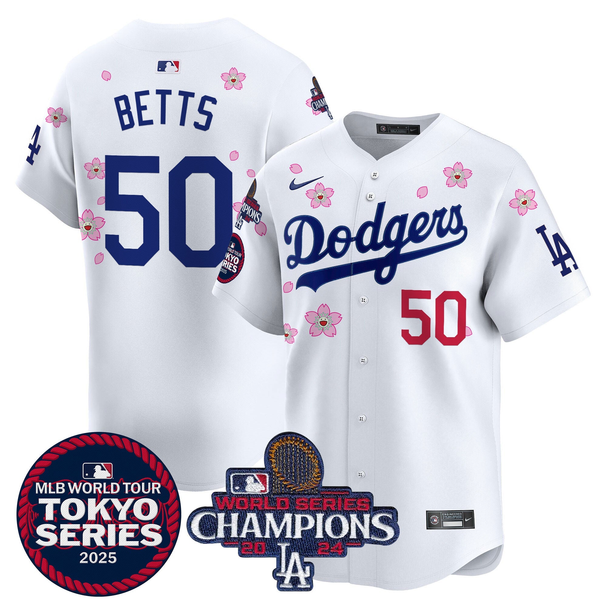 Men’s Tokyo Series 2025 World Series Champions Patch Vapor Premier Limited Jersey – Stitched