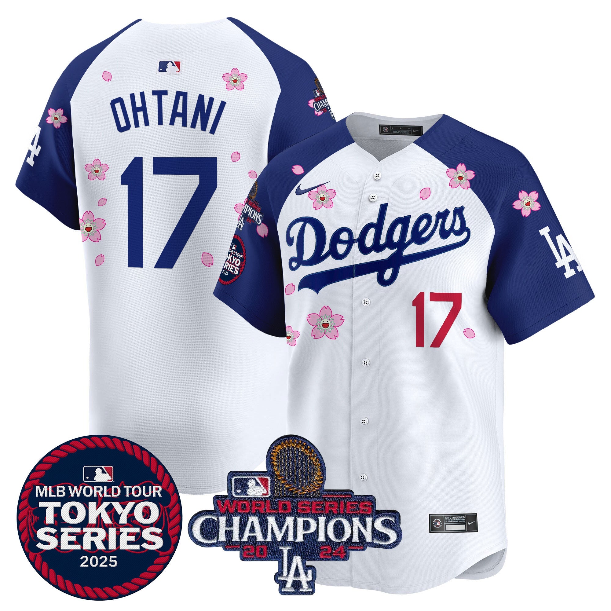 Men’s Tokyo Series 2025 World Series Champions Patch Vapor Premier Limited Jersey – Stitched