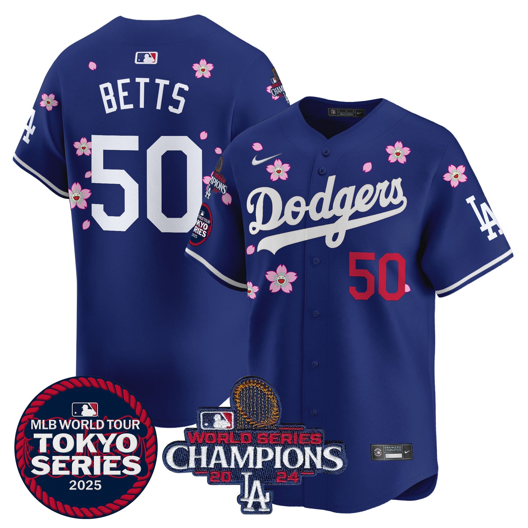 Men’s Tokyo Series 2025 World Series Champions Patch Vapor Premier Limited Jersey – Stitched