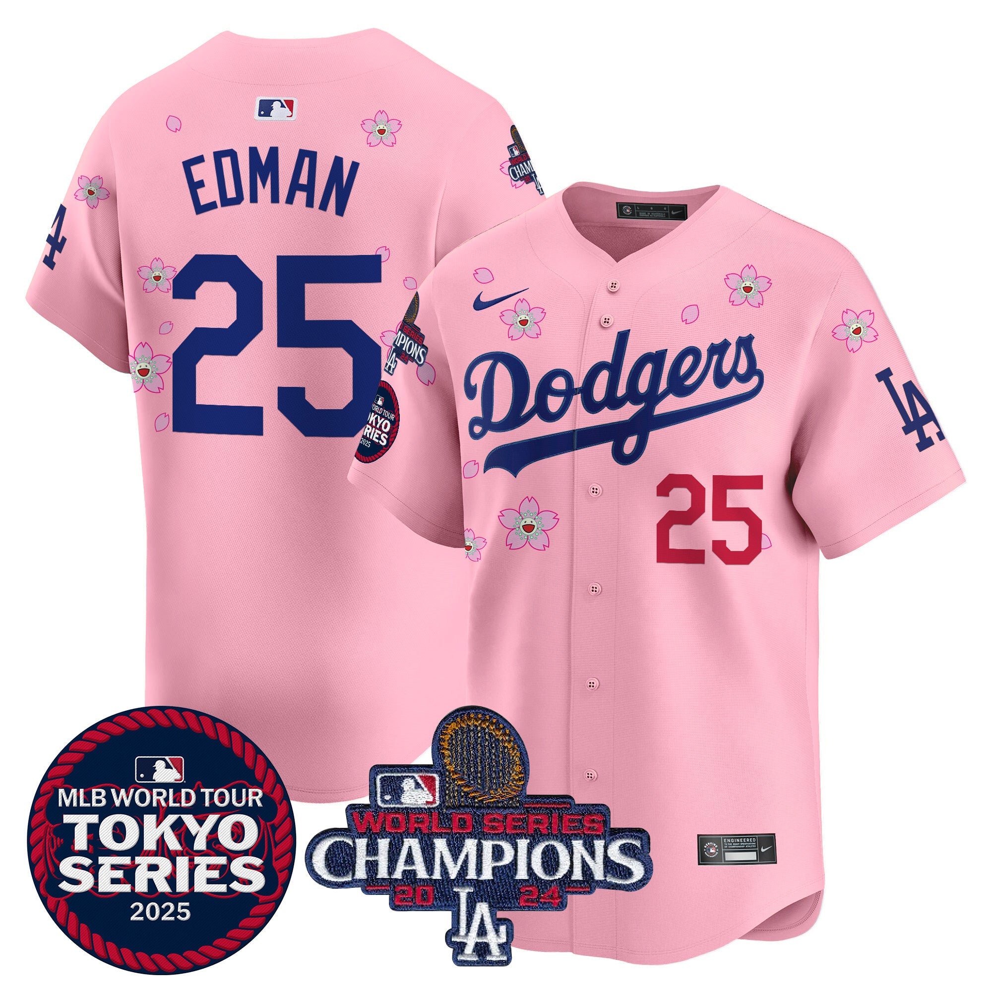 Men’s Tokyo Series 2025 World Series Champions Patch Vapor Premier Limited Jersey – Stitched
