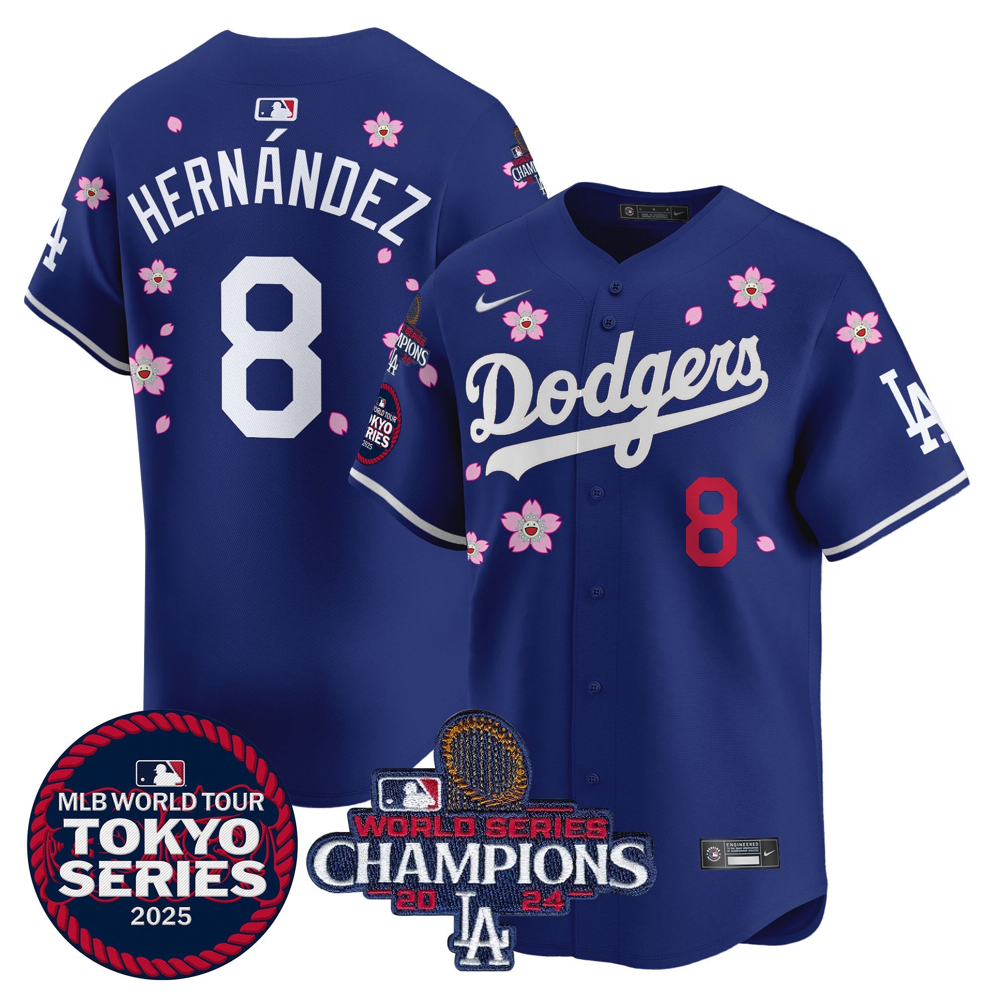Men’s Tokyo Series 2025 World Series Champions Patch Vapor Premier Limited Jersey – Stitched