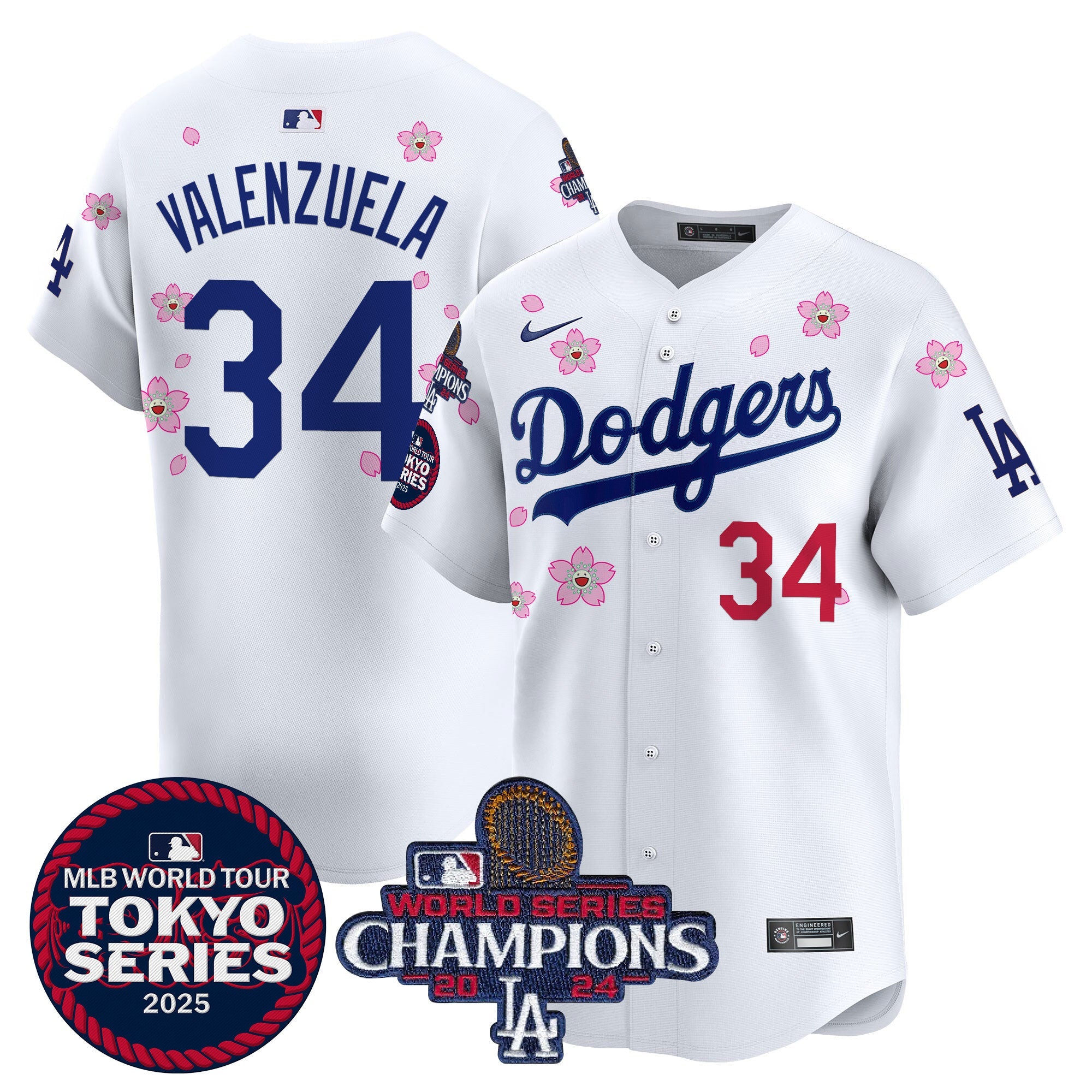 Men’s Tokyo Series 2025 World Series Champions Patch Vapor Premier Limited Jersey – Stitched