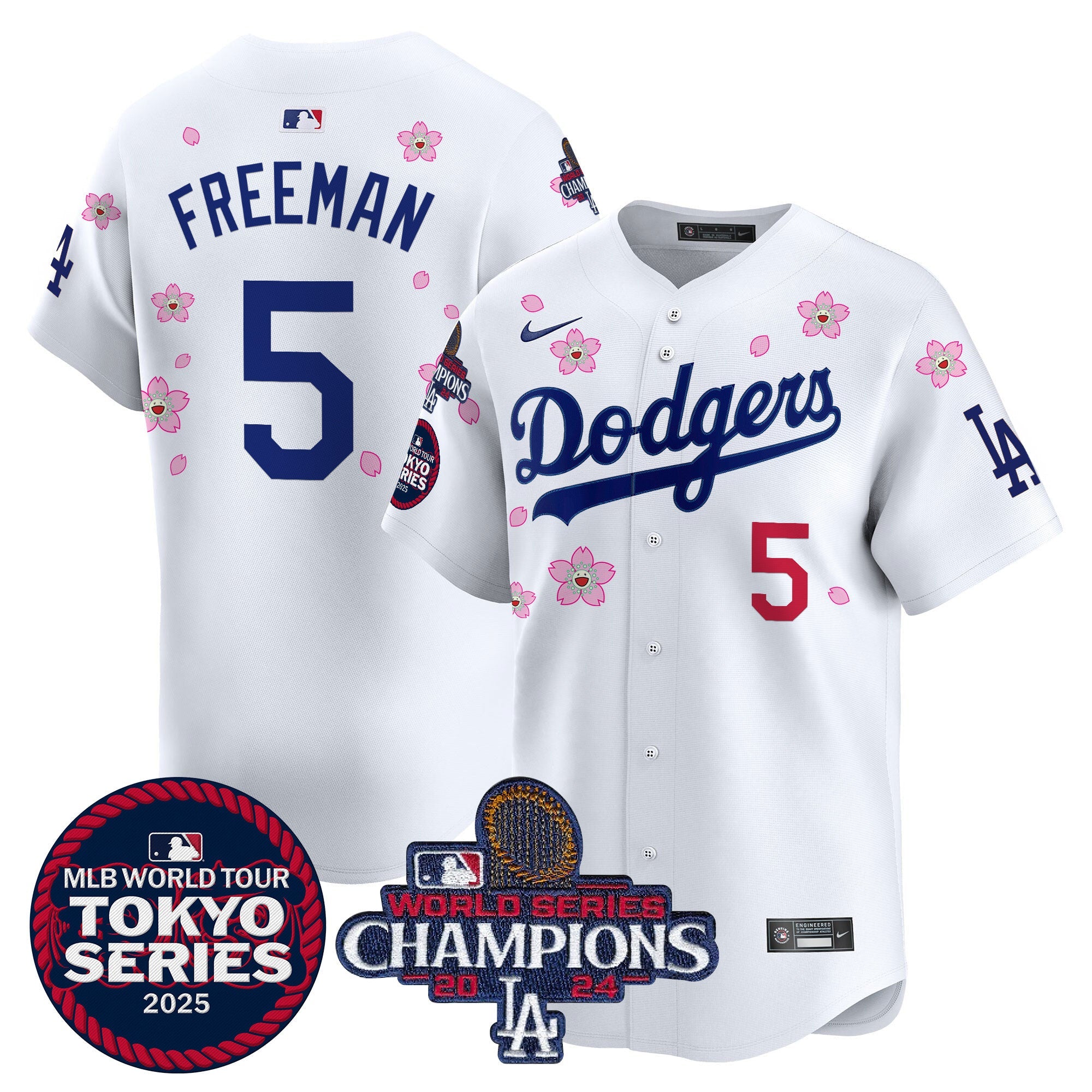 Men’s Tokyo Series 2025 World Series Champions Patch Vapor Premier Limited Jersey – Stitched