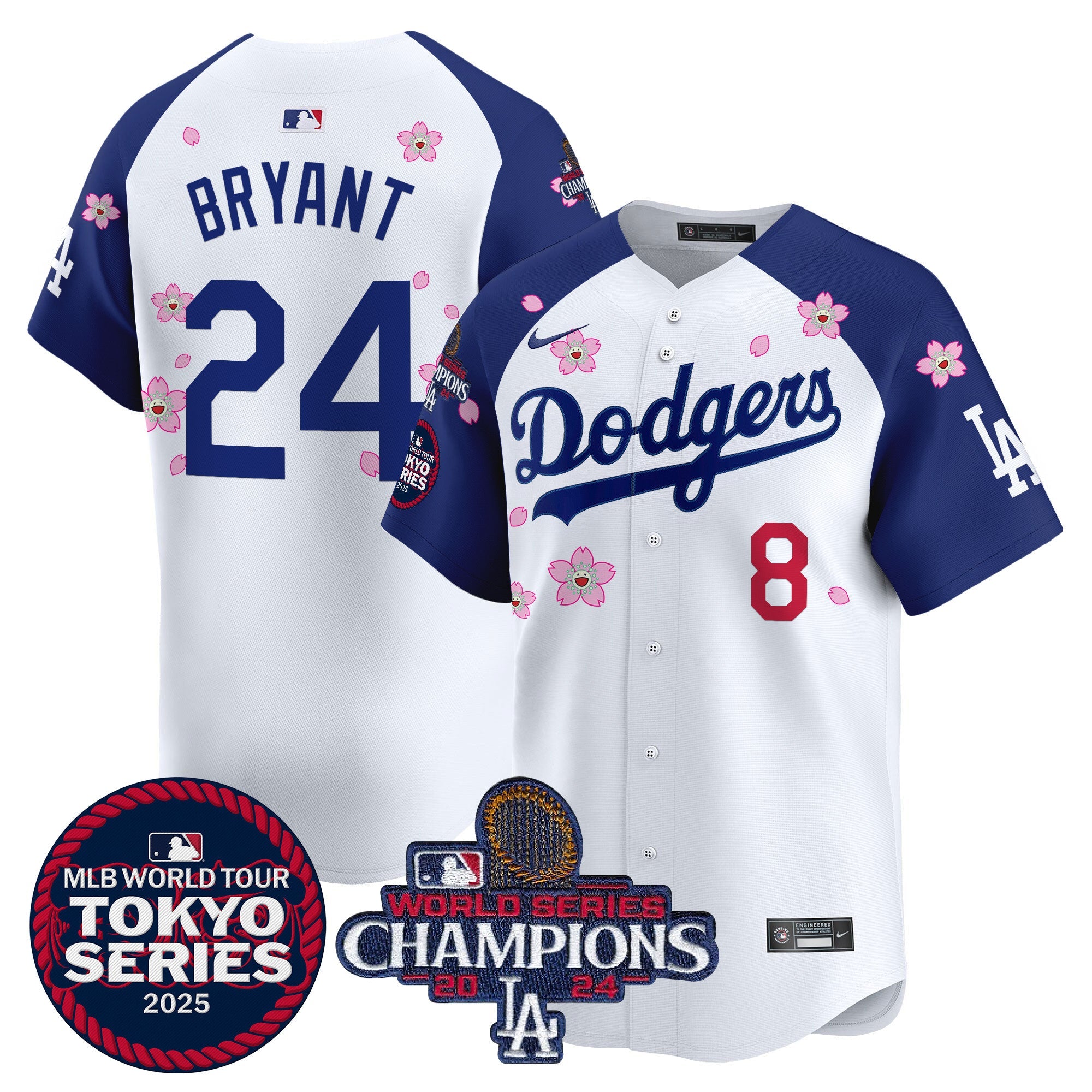 Men’s Tokyo Series 2025 World Series Champions Patch Vapor Premier Limited Jersey – Stitched