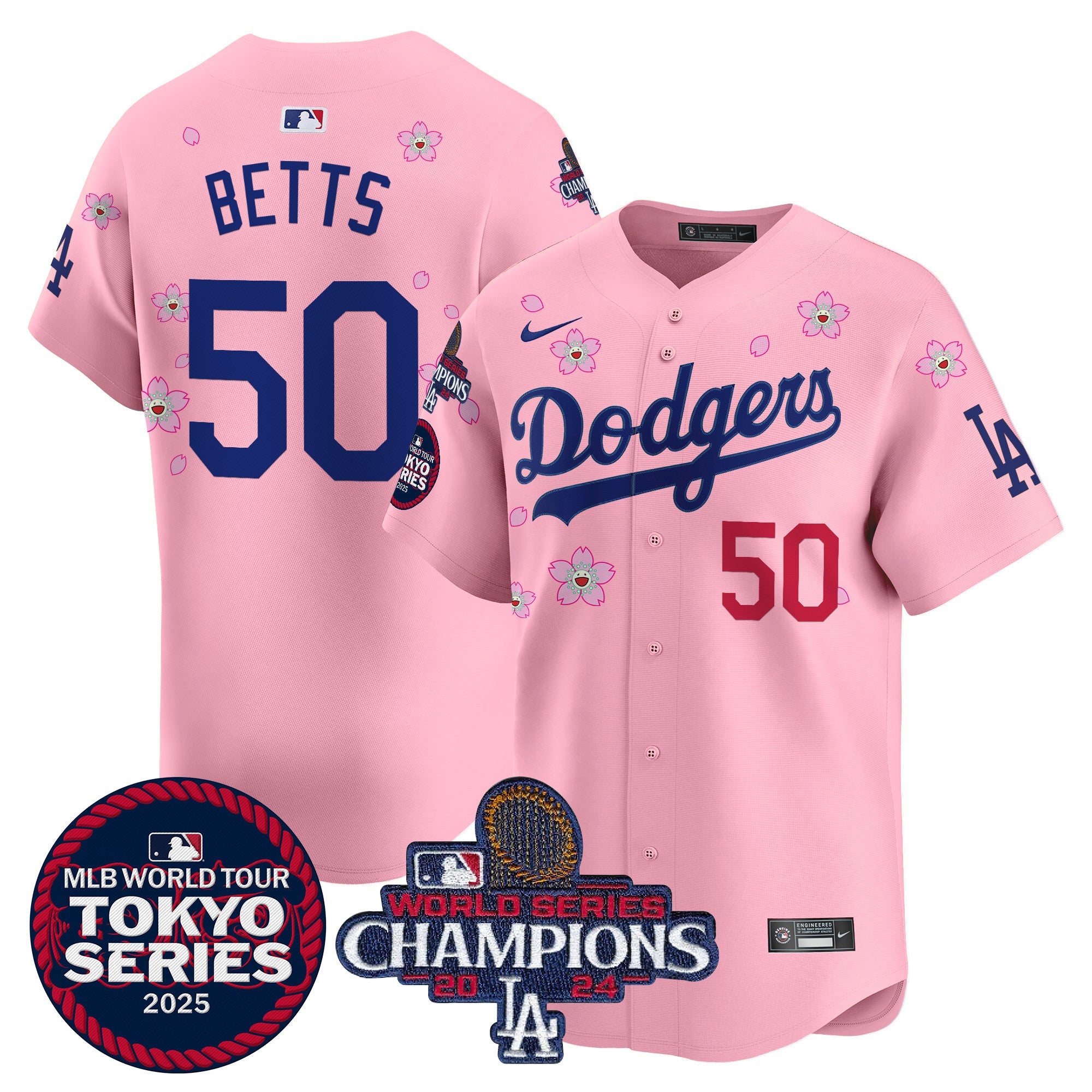 Men’s Tokyo Series 2025 World Series Champions Patch Vapor Premier Limited Jersey – Stitched