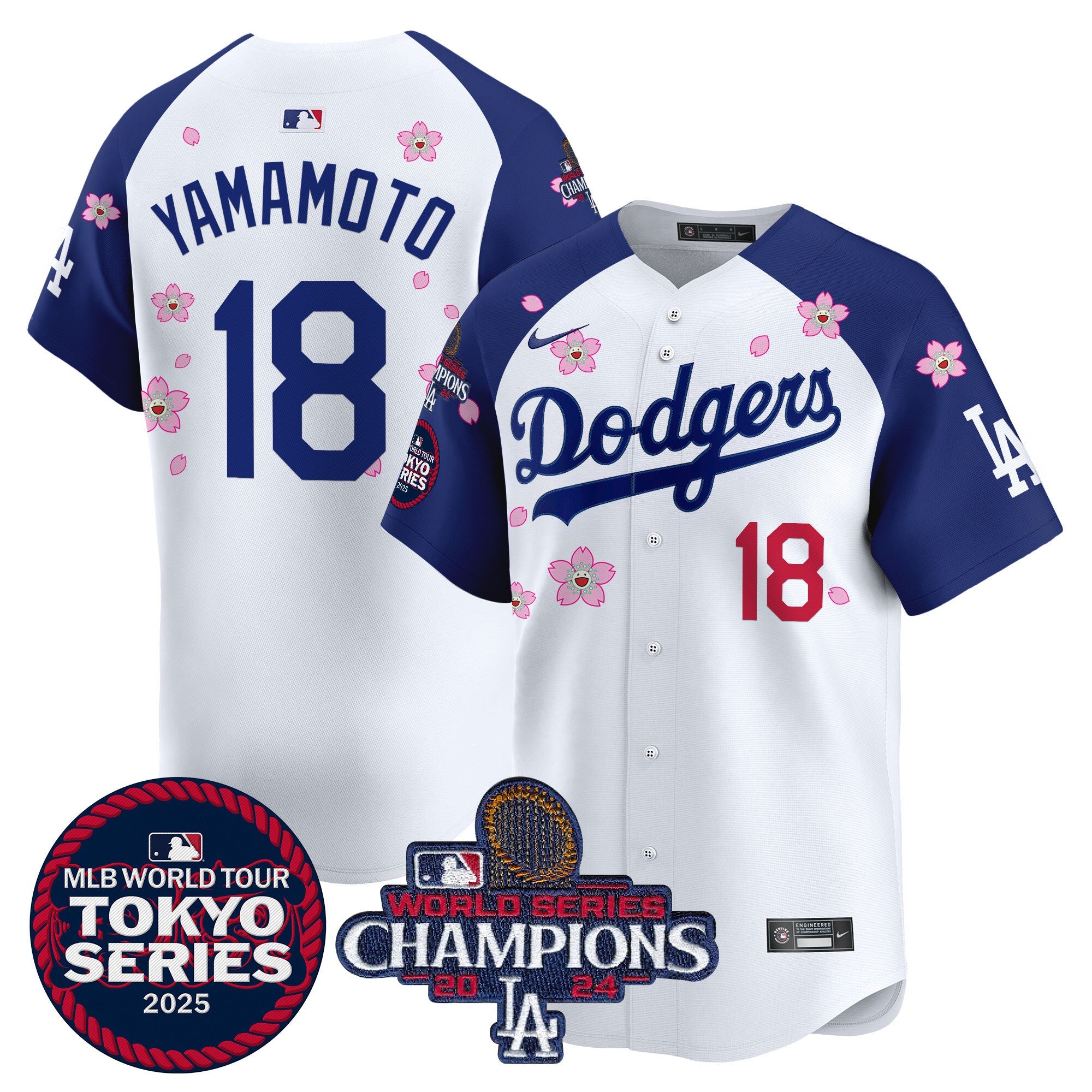 Men’s Tokyo Series 2025 World Series Champions Patch Vapor Premier Limited Jersey – Stitched