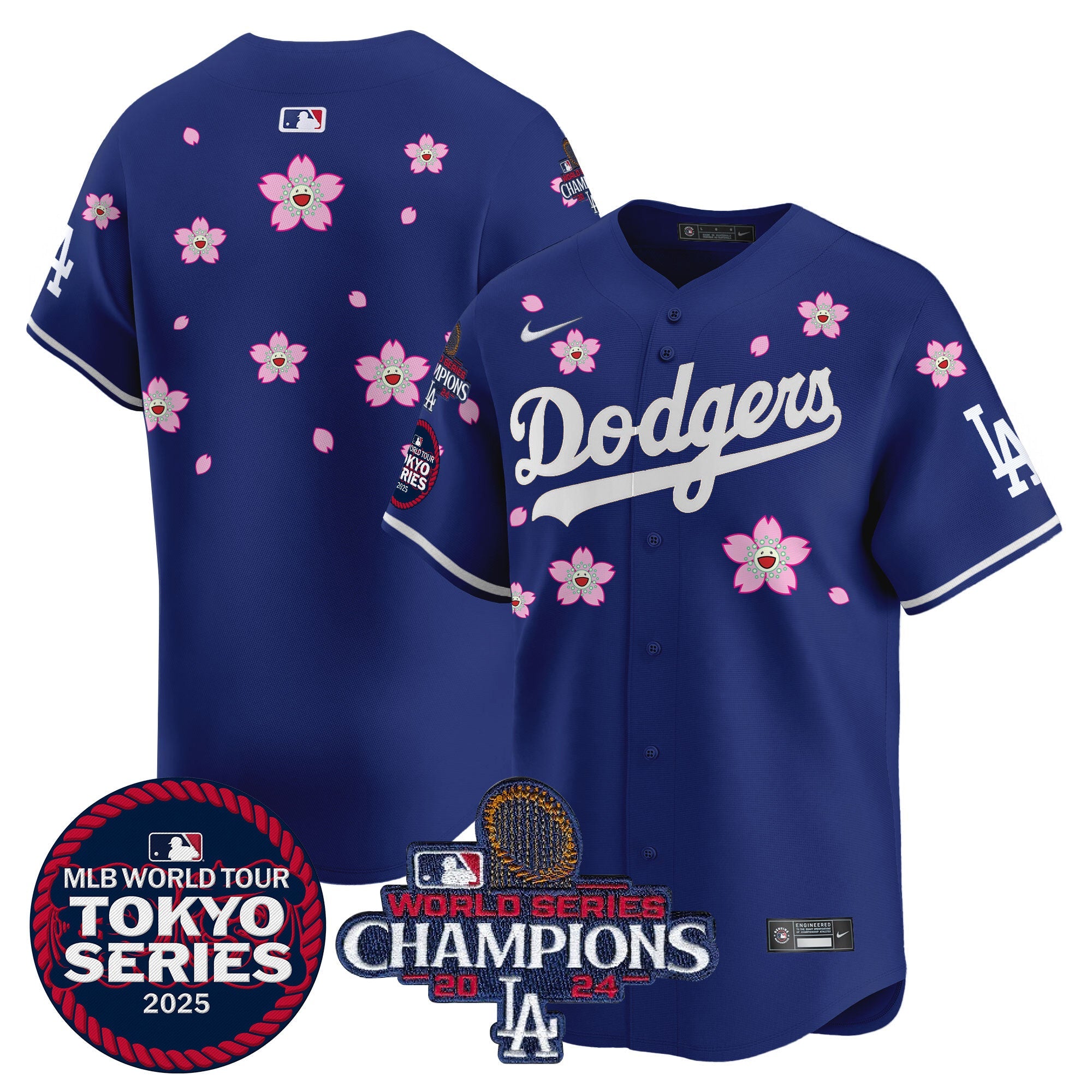 Men’s Tokyo Series 2025 World Series Champions Patch Vapor Premier Limited Jersey – Stitched