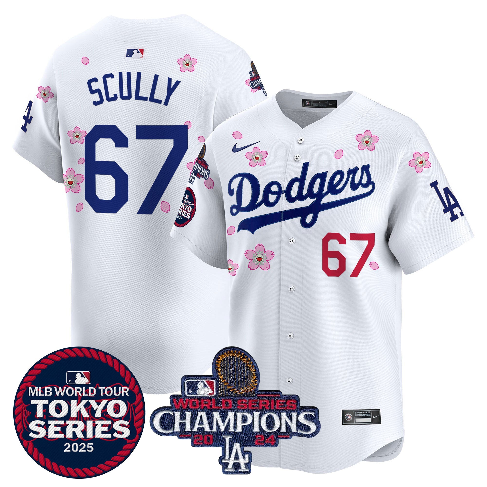 Men’s Tokyo Series 2025 World Series Champions Patch Vapor Premier Limited Jersey – Stitched