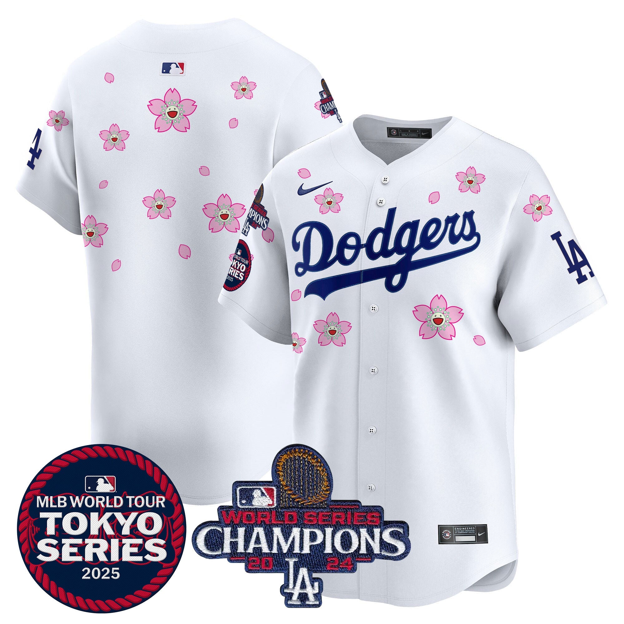 Men’s Tokyo Series 2025 World Series Champions Patch Vapor Premier Limited Jersey – Stitched