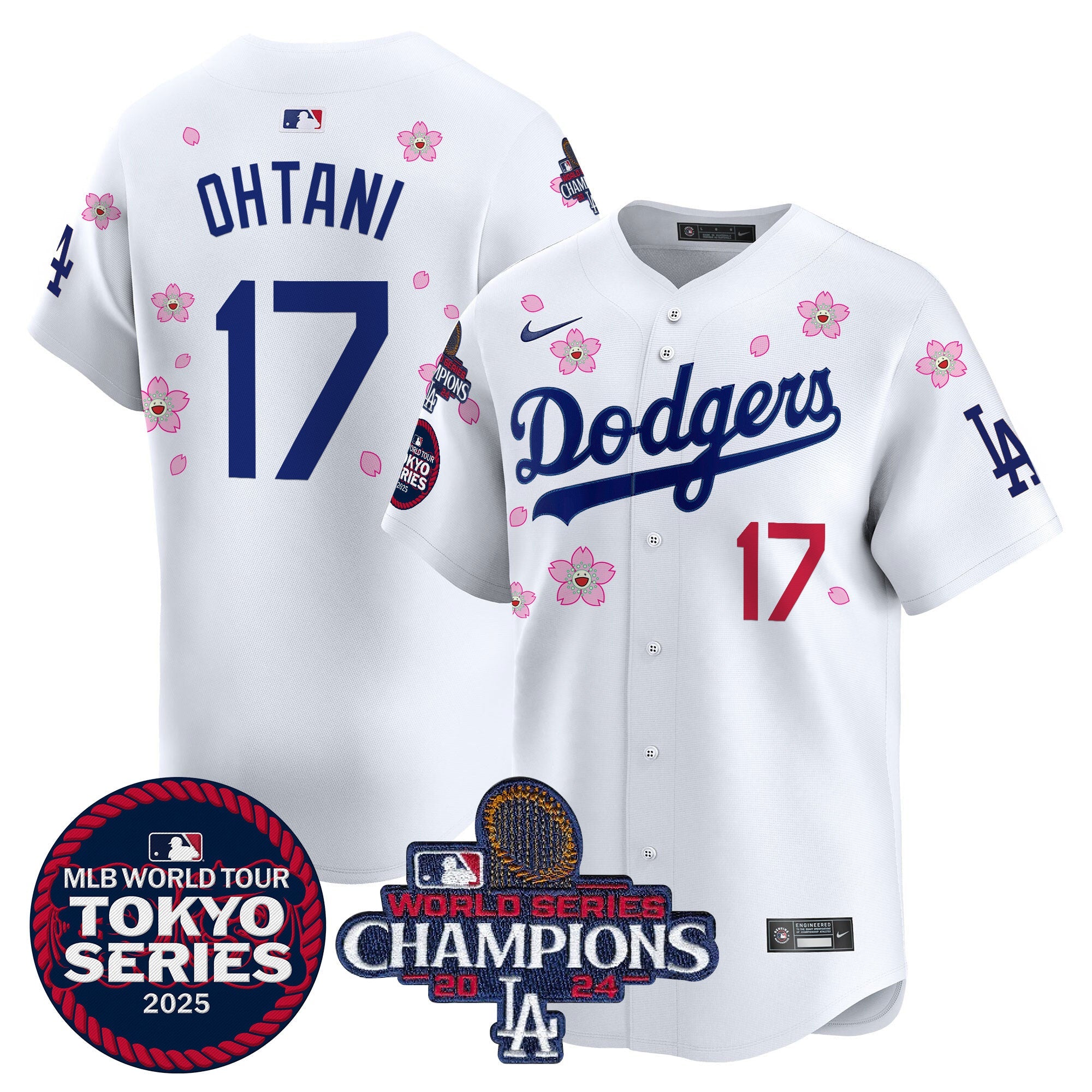 Men’s Tokyo Series 2025 World Series Champions Patch Vapor Premier Limited Jersey – Stitched