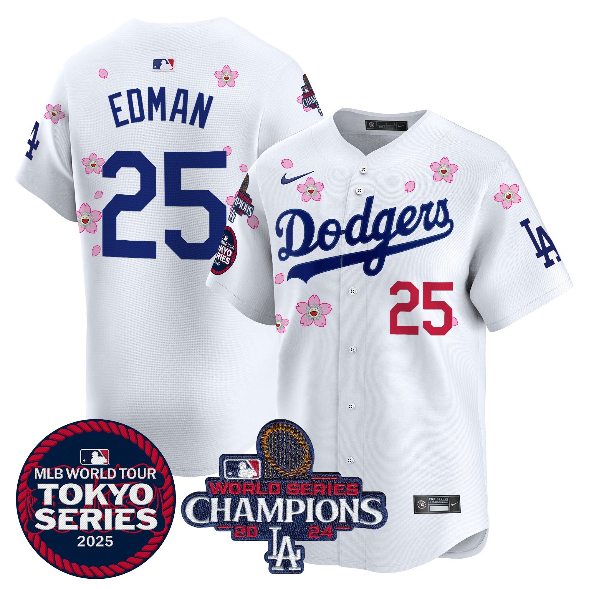Men’s Tokyo Series 2025 World Series Champions Patch Vapor Premier Limited Jersey – Stitched