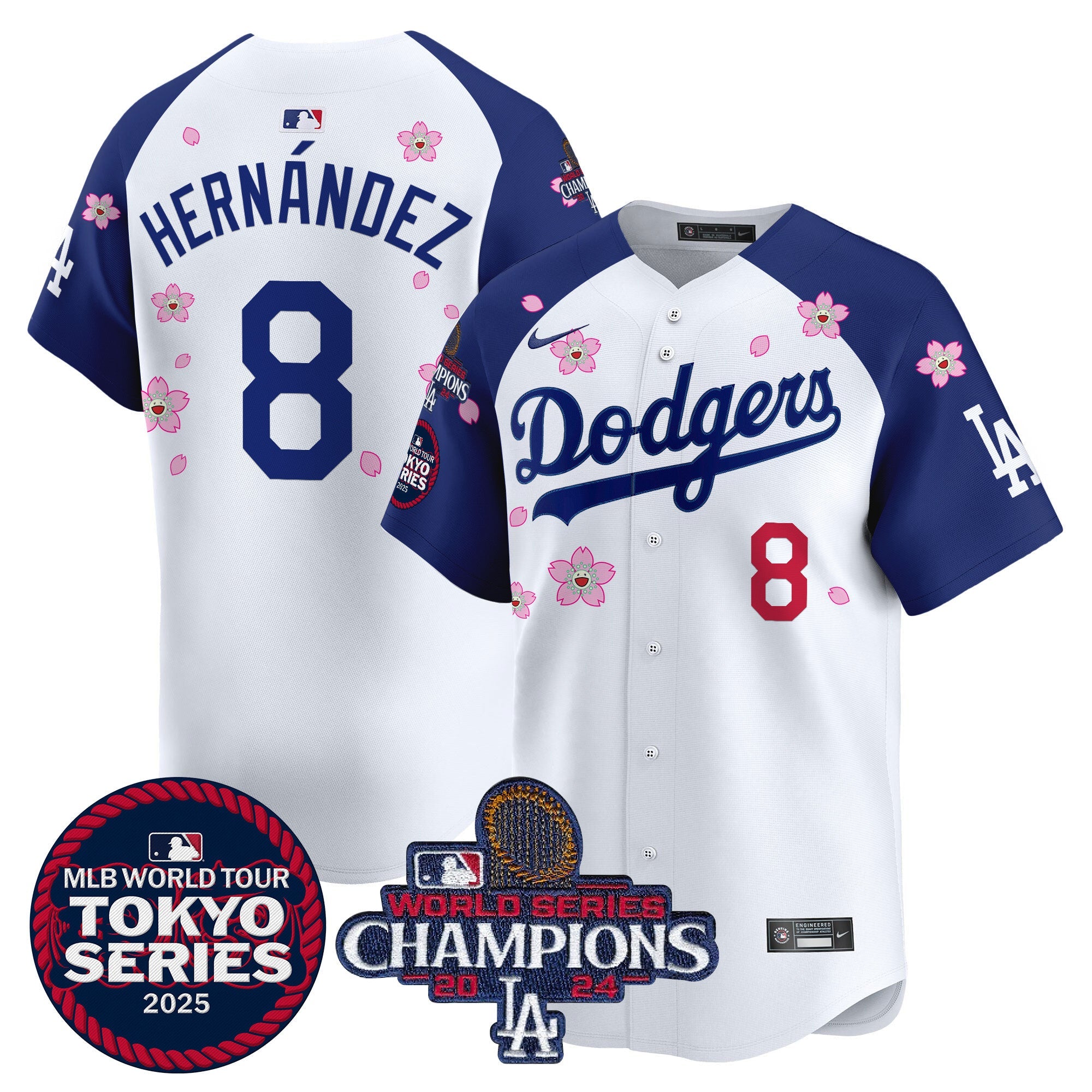 Men’s Tokyo Series 2025 World Series Champions Patch Vapor Premier Limited Jersey – Stitched