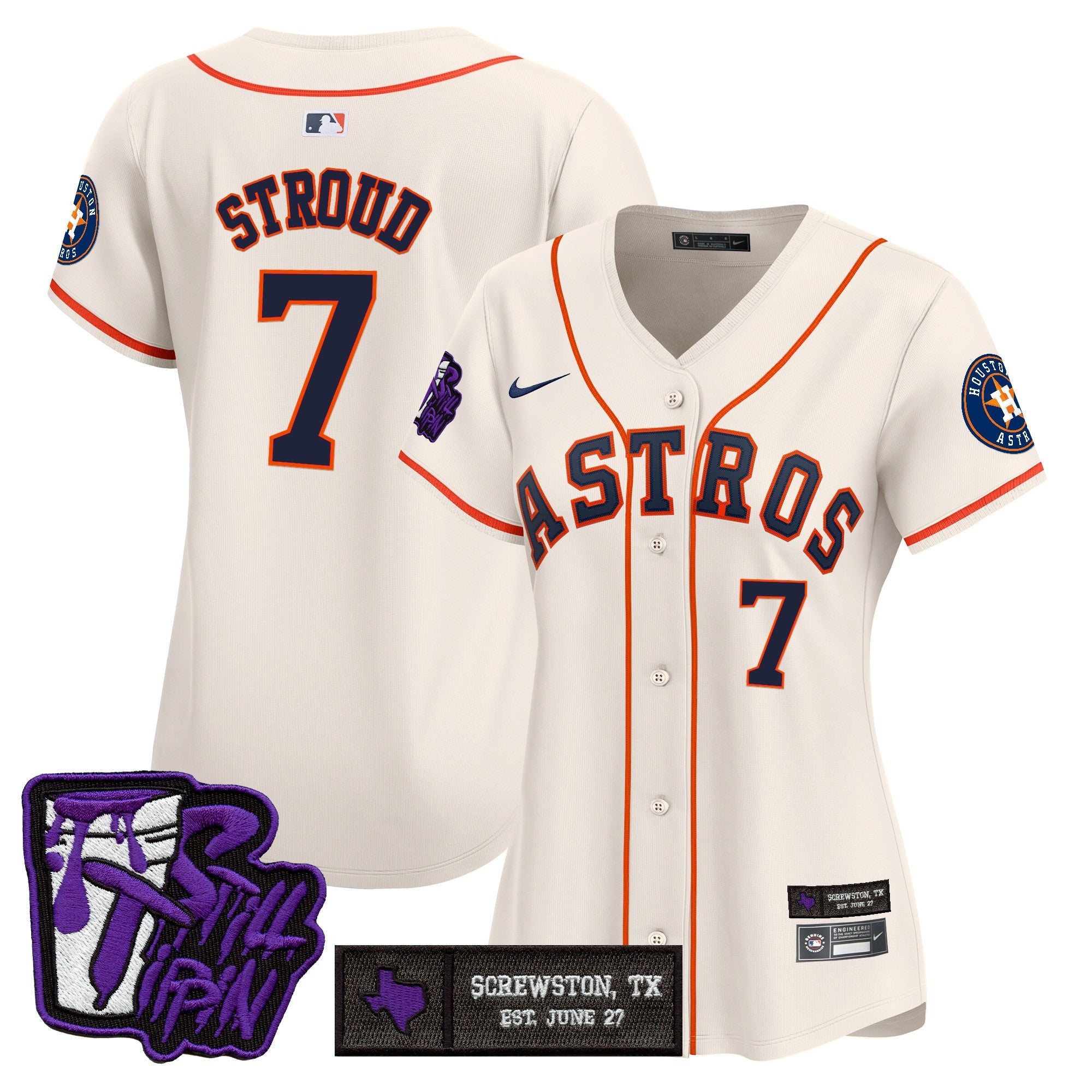 Women’s Houston DJ Screw Still Tippin Purple Patch Vapor Premier Limited Jersey