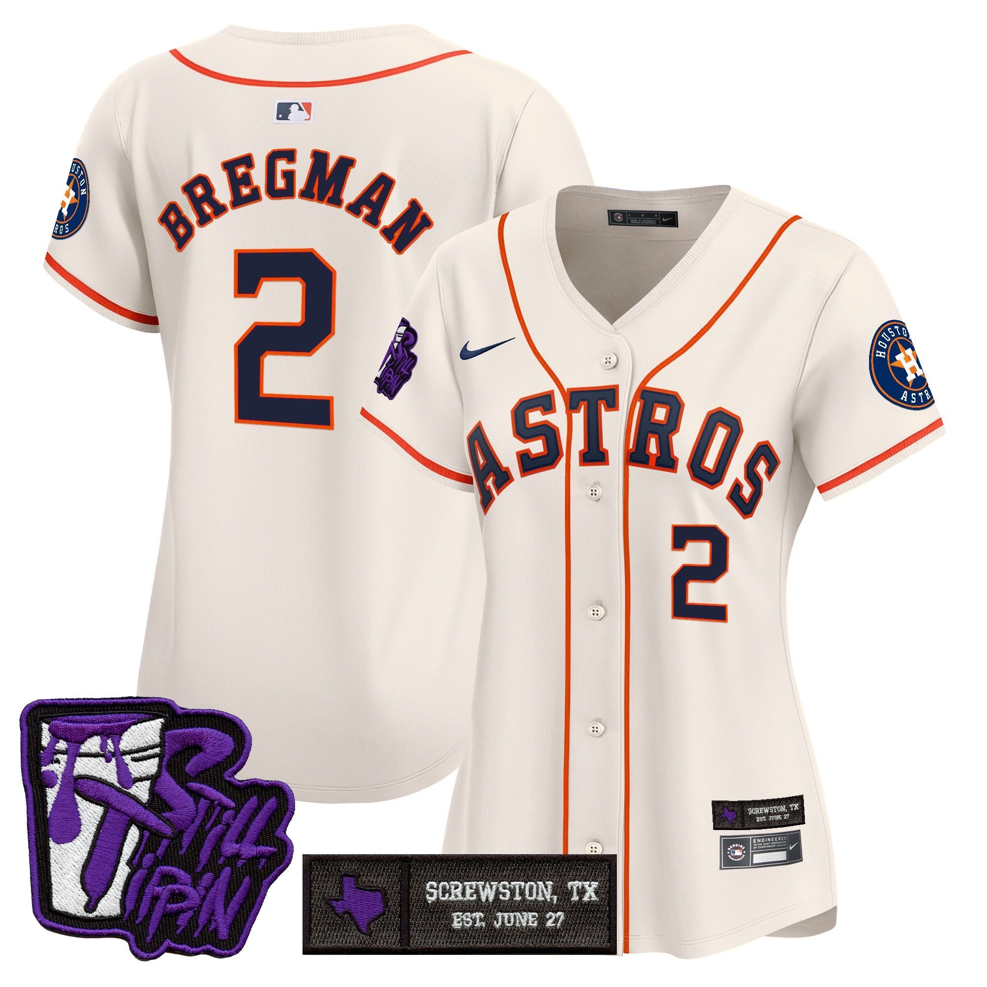Women’s Houston DJ Screw Still Tippin Purple Patch Vapor Premier Limited Jersey