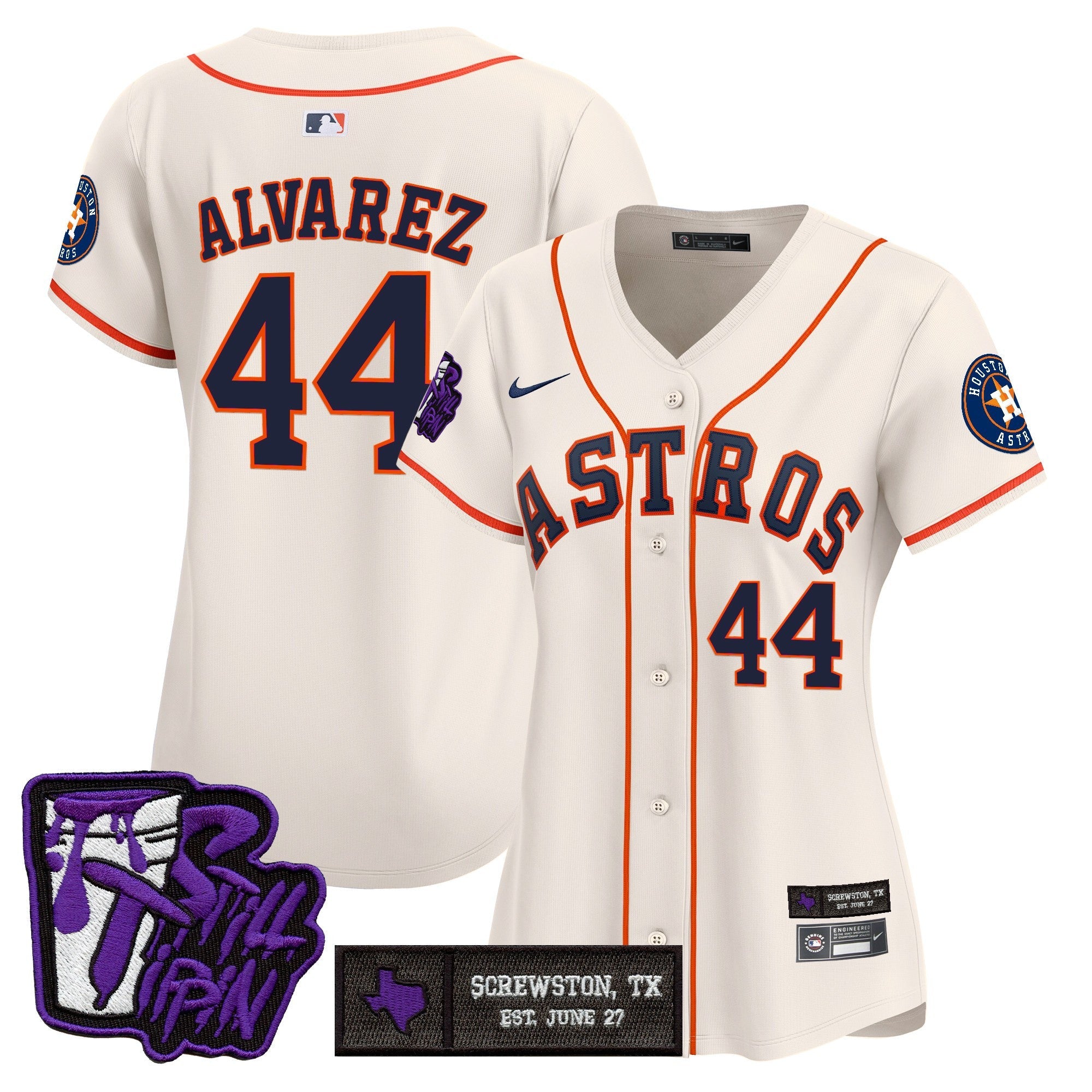Women’s Houston DJ Screw Still Tippin Purple Patch Vapor Premier Limited Jersey