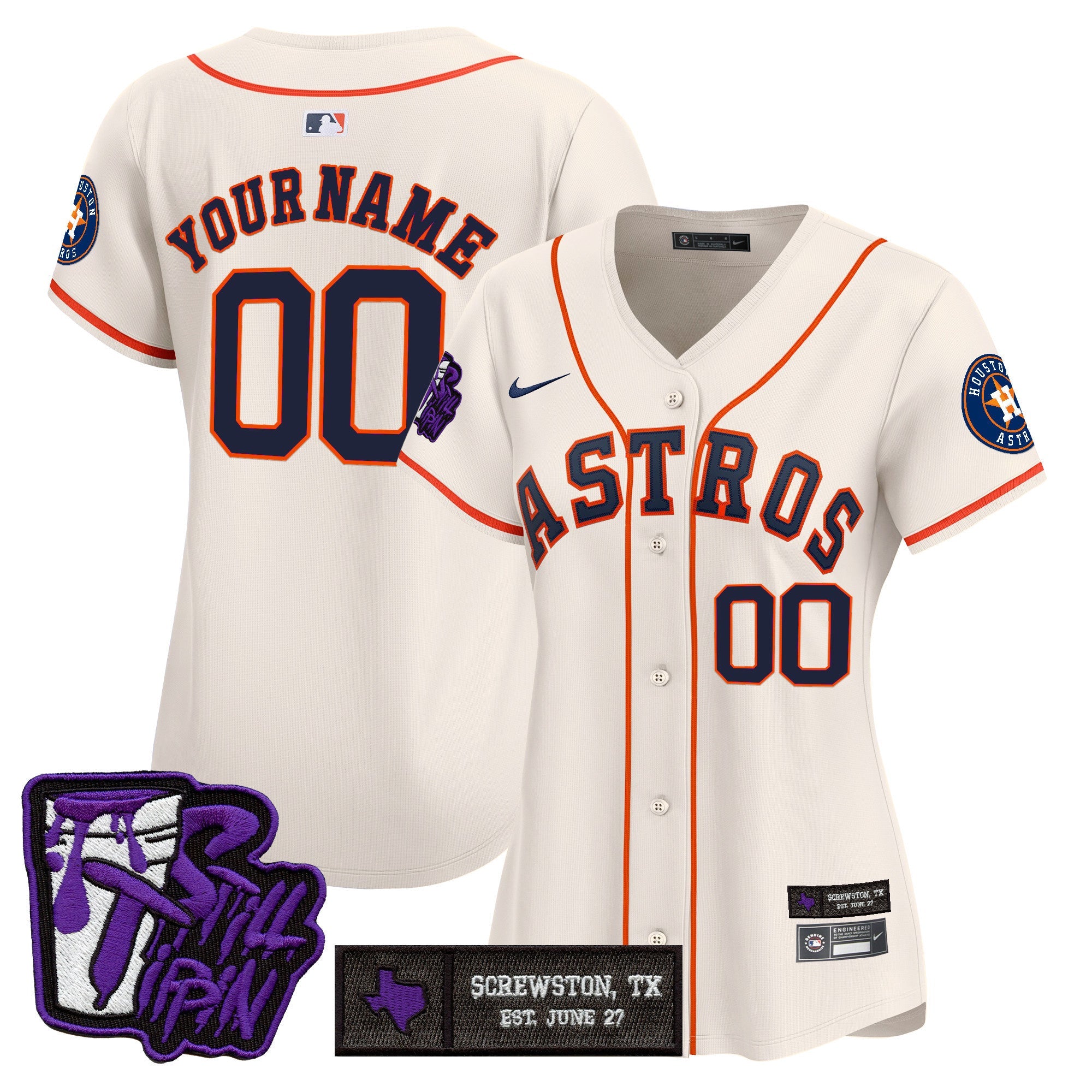 Houston DJ Screw Still Tippin Purple Patch Vapor Premier Limited Custom Jersey – Stitched