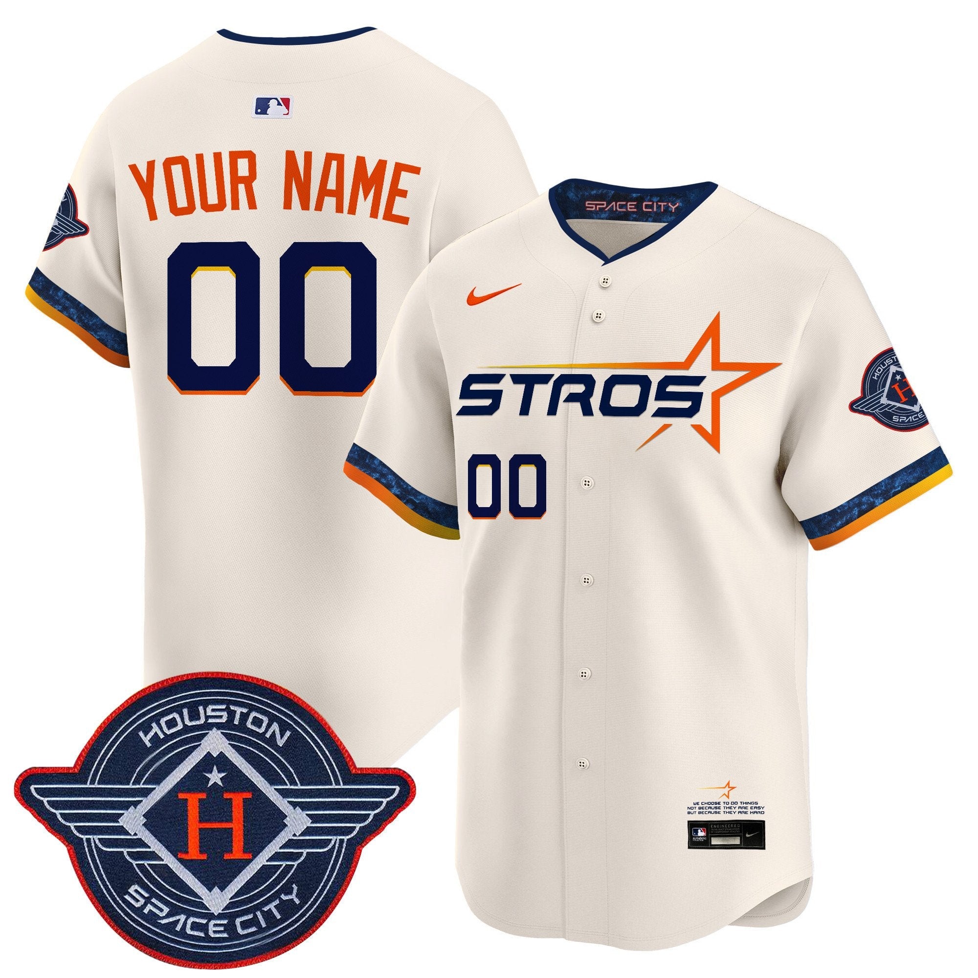 Houston 2025 City Connect Vapor Premier Limited Custom Jersey