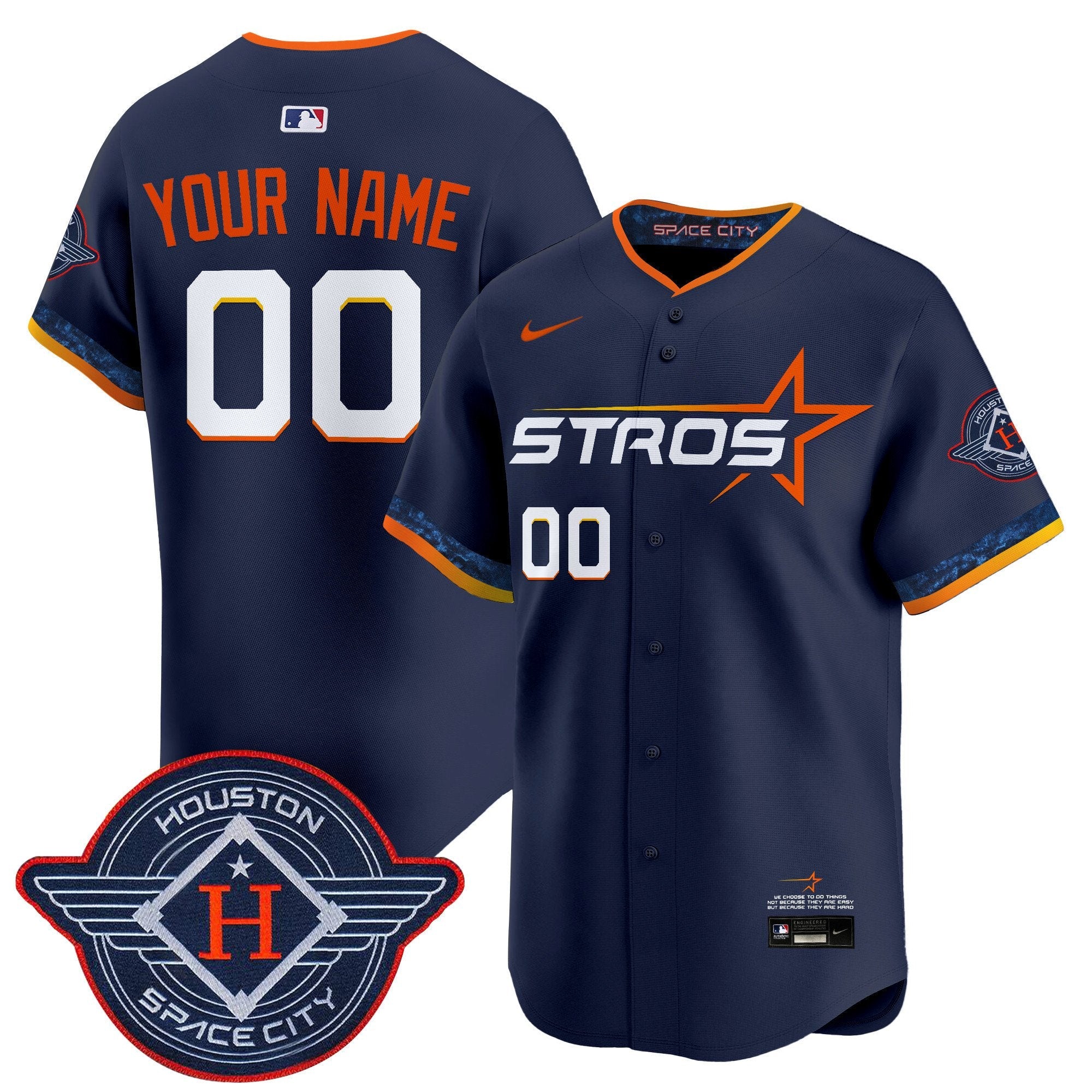 Houston 2025 City Connect Vapor Premier Limited Custom Jersey