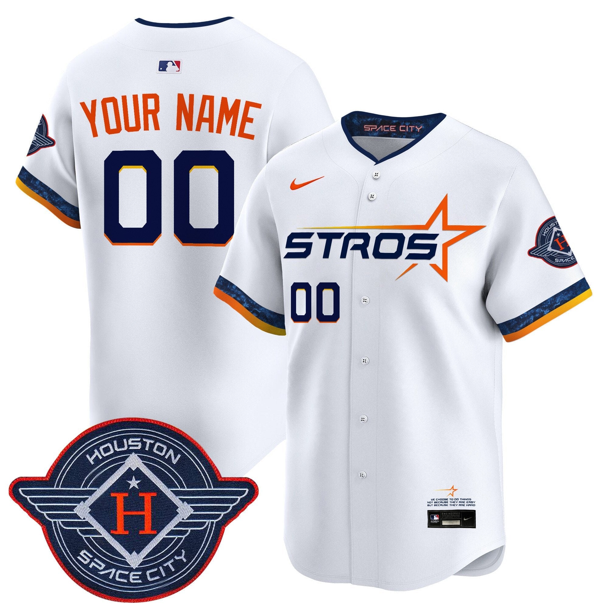 Houston 2025 City Connect Vapor Premier Limited Custom Jersey