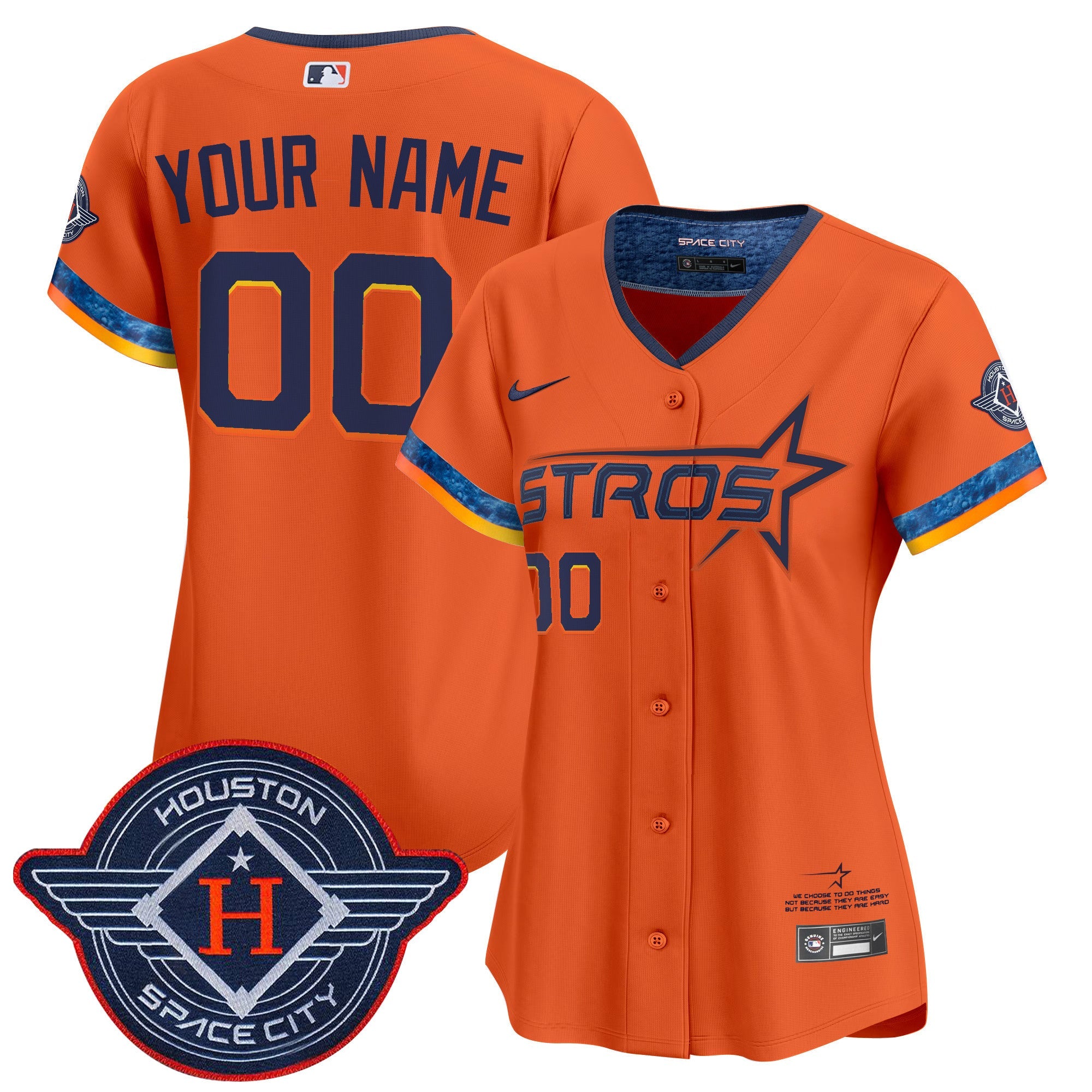 Houston 2025 City Connect Vapor Premier Limited Custom Jersey