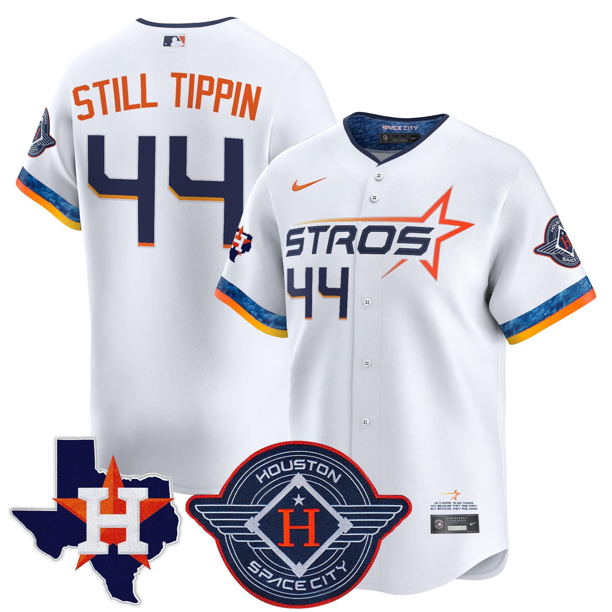 Men’s Houston 2025 City Connect Texas Patch Vapor Premier Limited Jersey