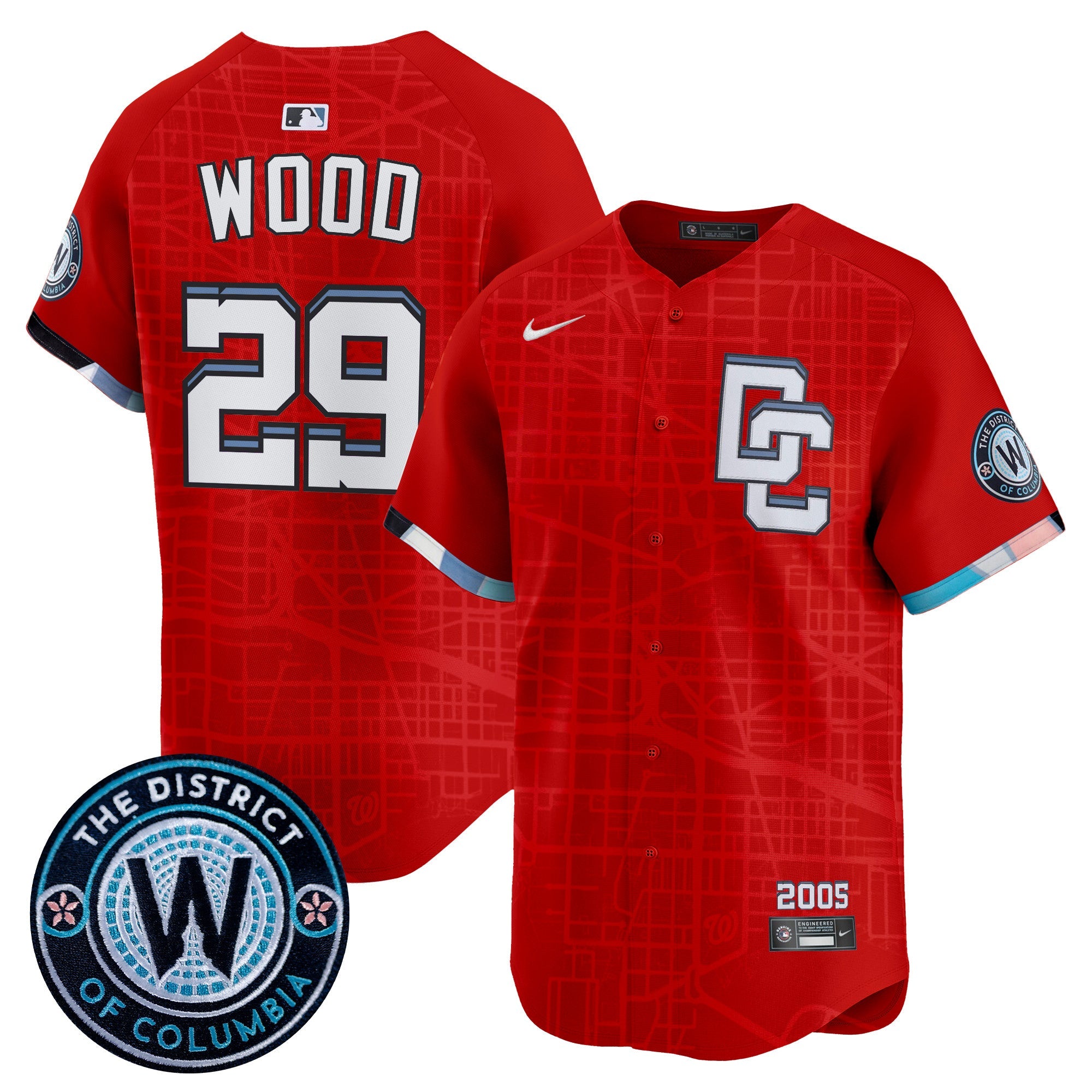 Men’s Washington 2025 City Connect Vapor Premier Limited Jersey – Stitched