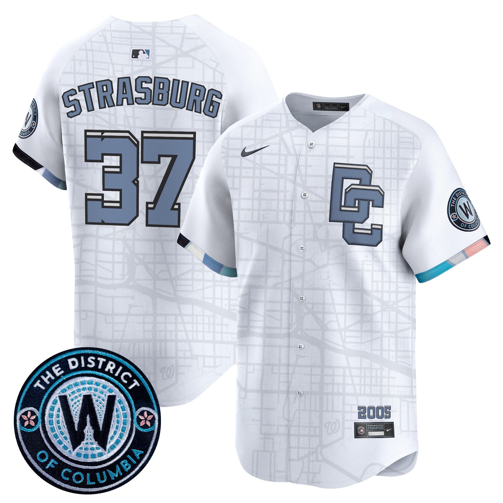 Men’s Washington 2025 City Connect Vapor Premier Limited Jersey – Stitched