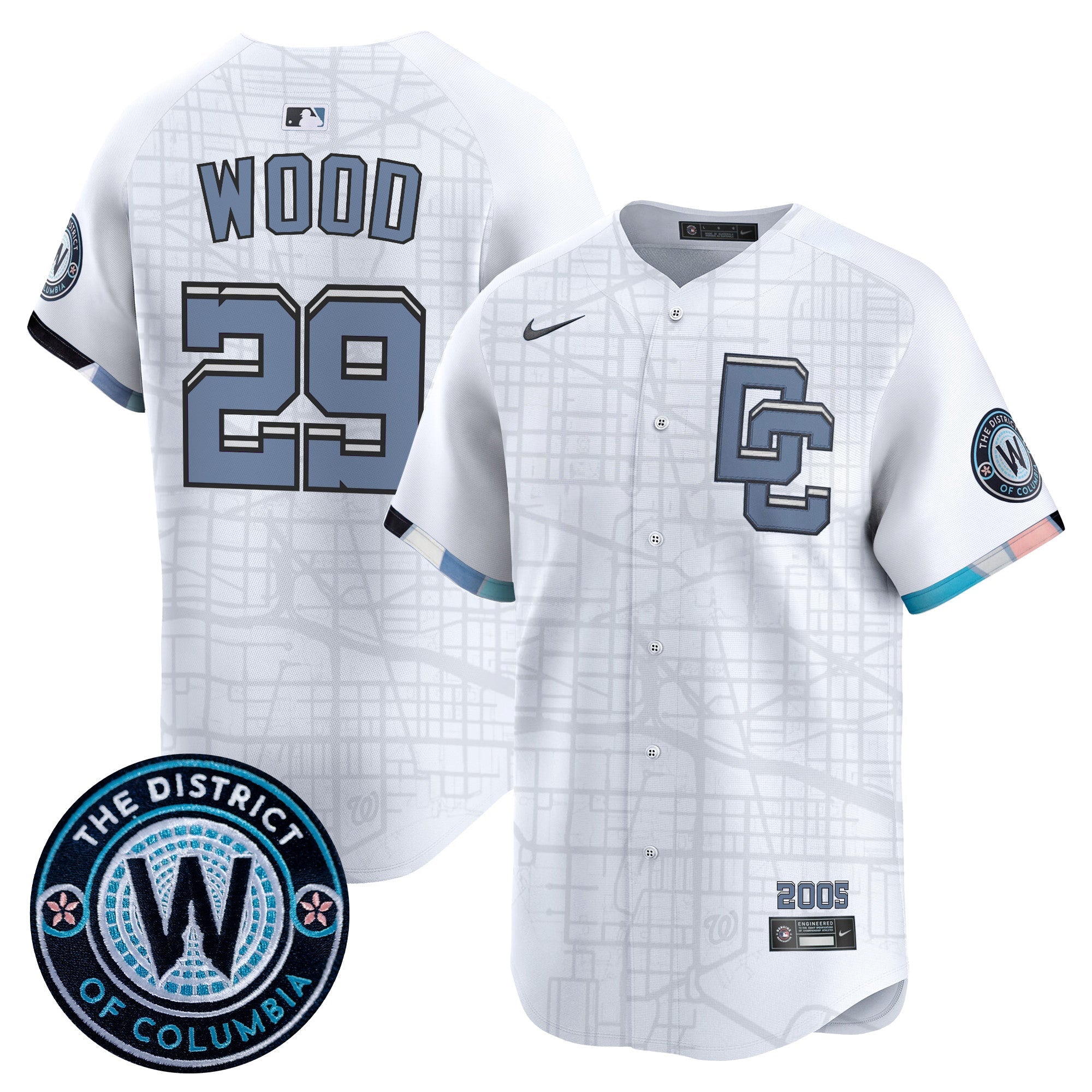 Men’s Washington 2025 City Connect Vapor Premier Limited Jersey – Stitched