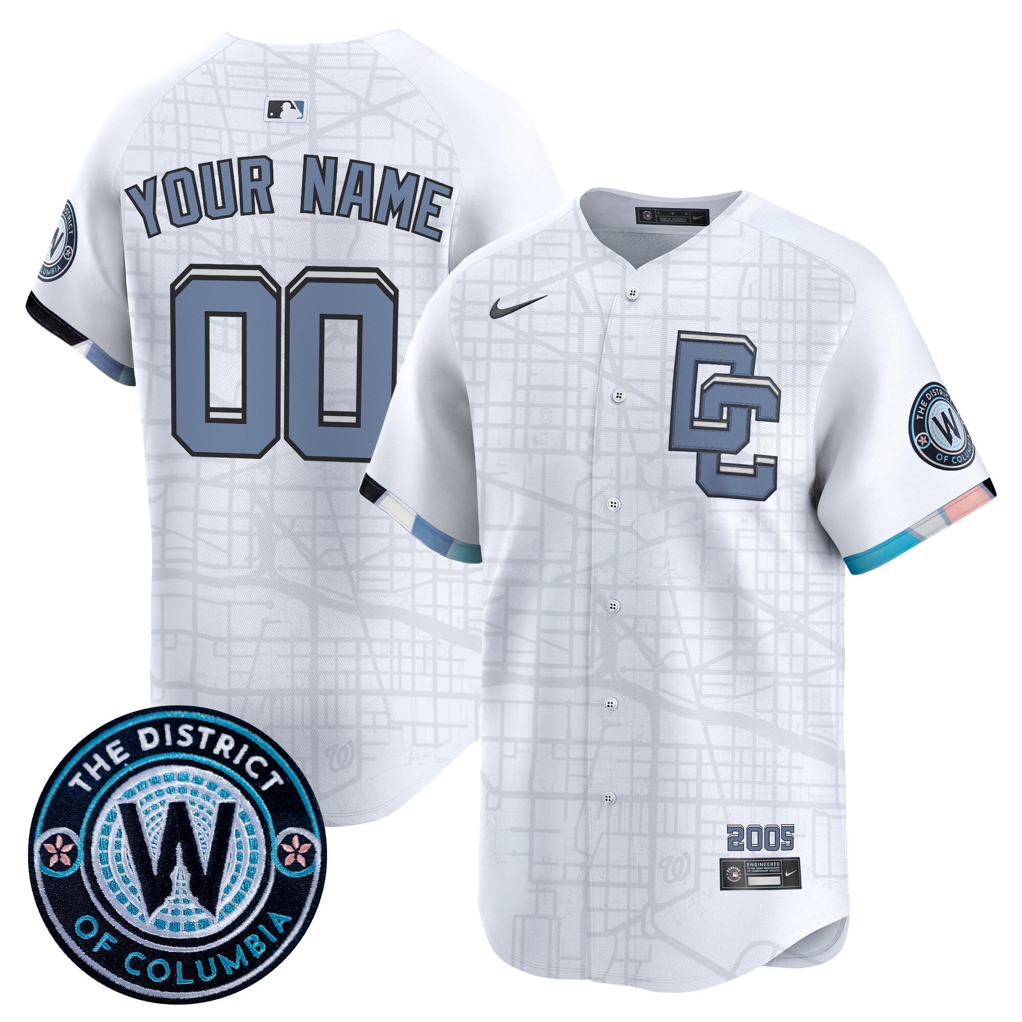 Washington 2025 City Connect Vapor Premier Limited Custom Jersey – Stitched
