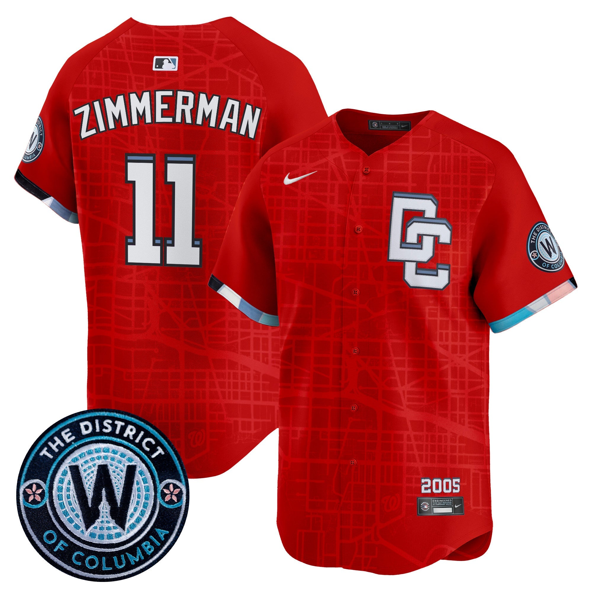 Men’s Washington 2025 City Connect Vapor Premier Limited Jersey – Stitched