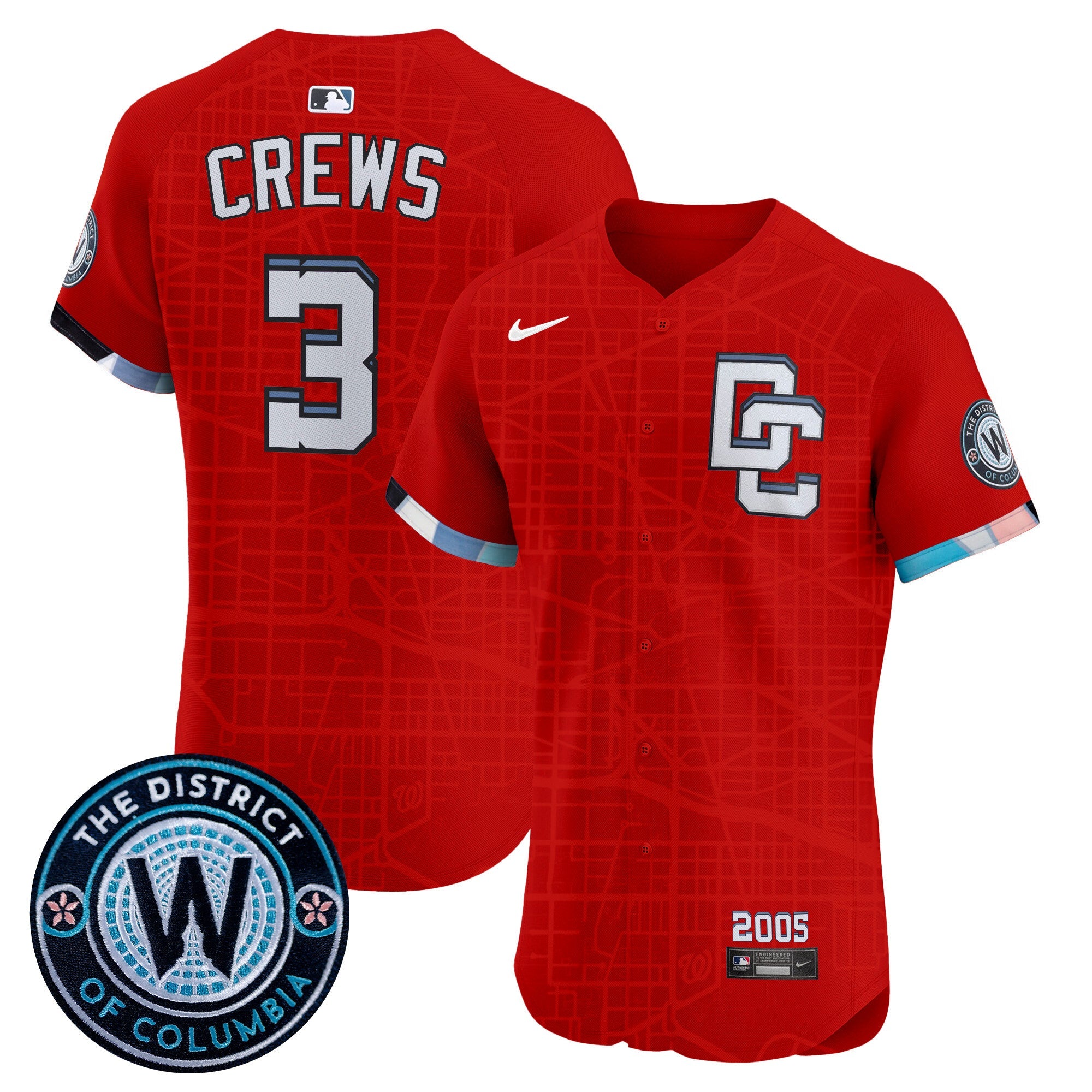 Men’s Washington 2025 City Connect Vapor Premier Elite Jersey – Stitched