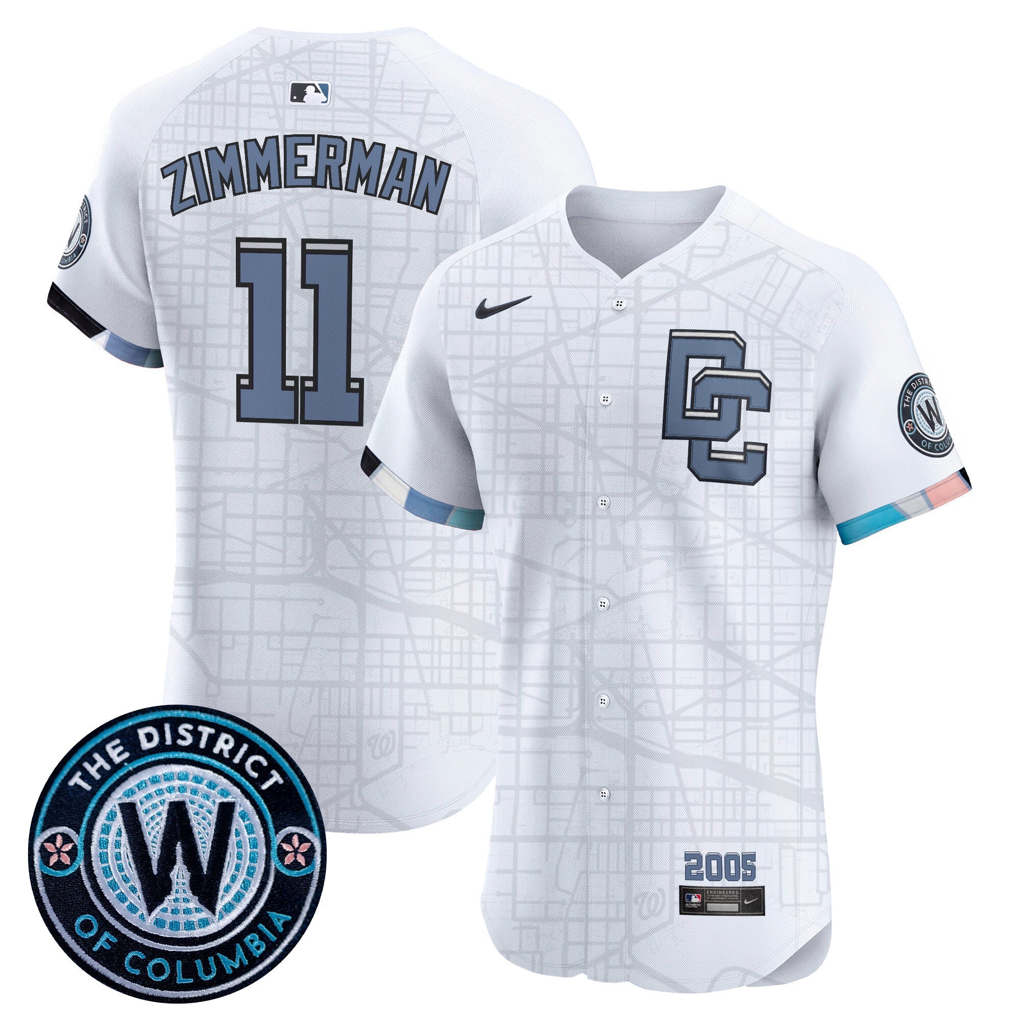 Men’s Washington 2025 City Connect Vapor Premier Elite Jersey – Stitched