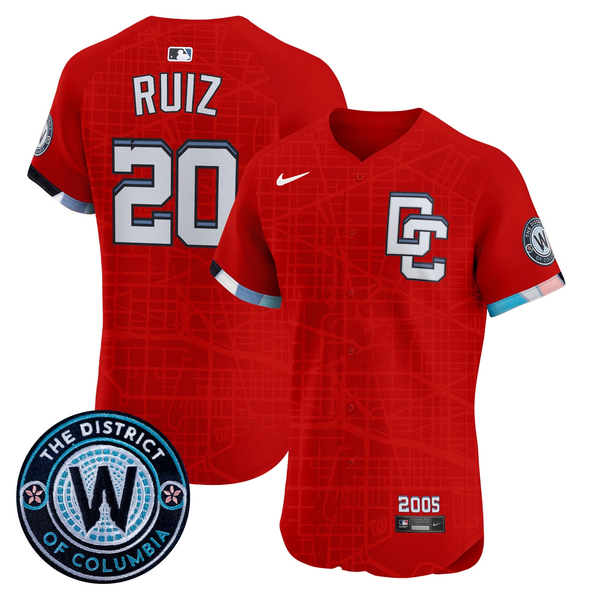 Men’s Washington 2025 City Connect Vapor Premier Elite Jersey – Stitched