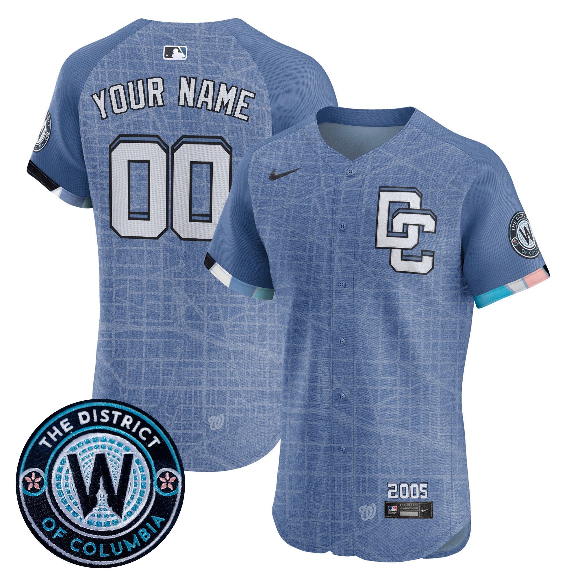 Washington 2025 City Connect Vapor Premier Elite Custom Jersey – Stitched
