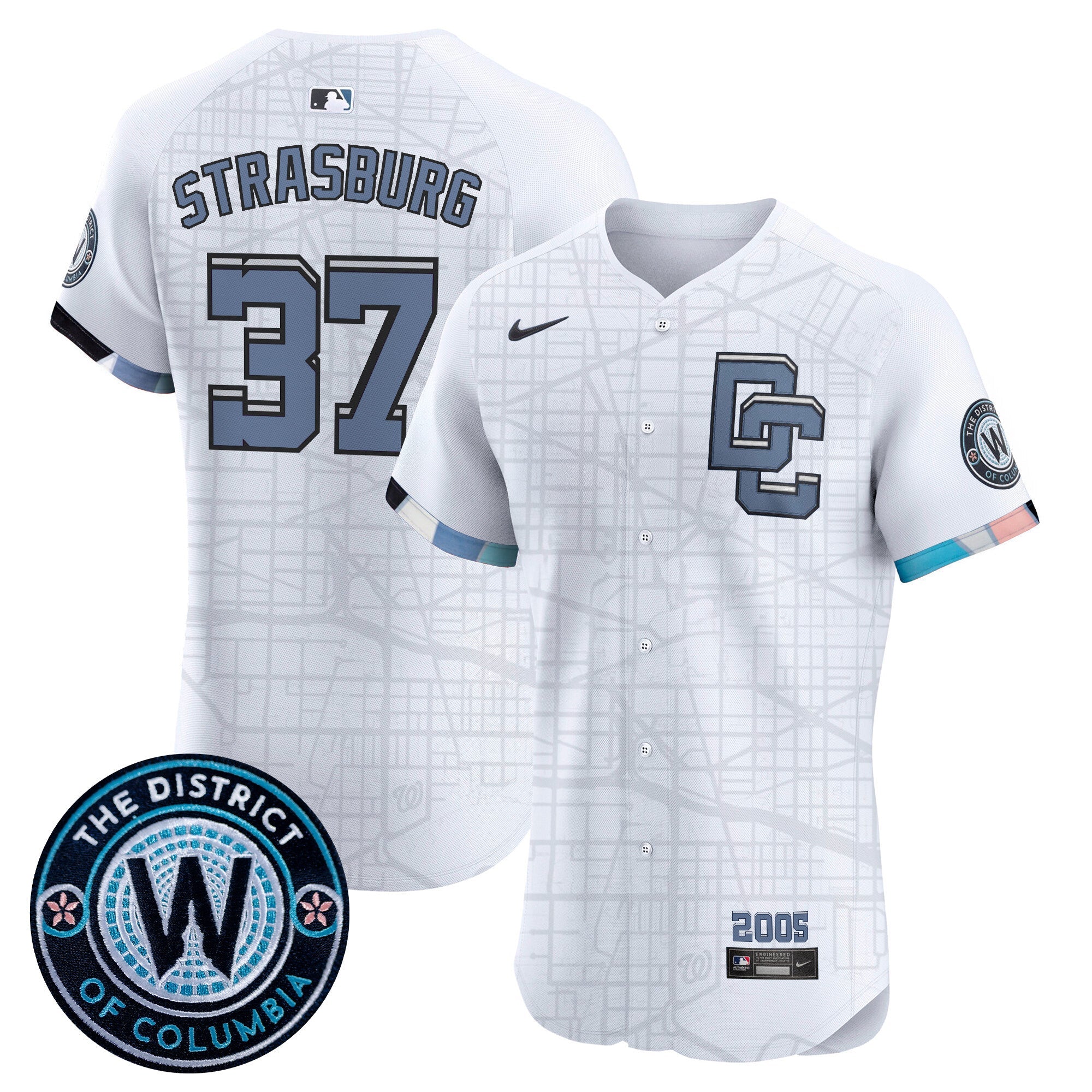 Men’s Washington 2025 City Connect Vapor Premier Elite Jersey – Stitched