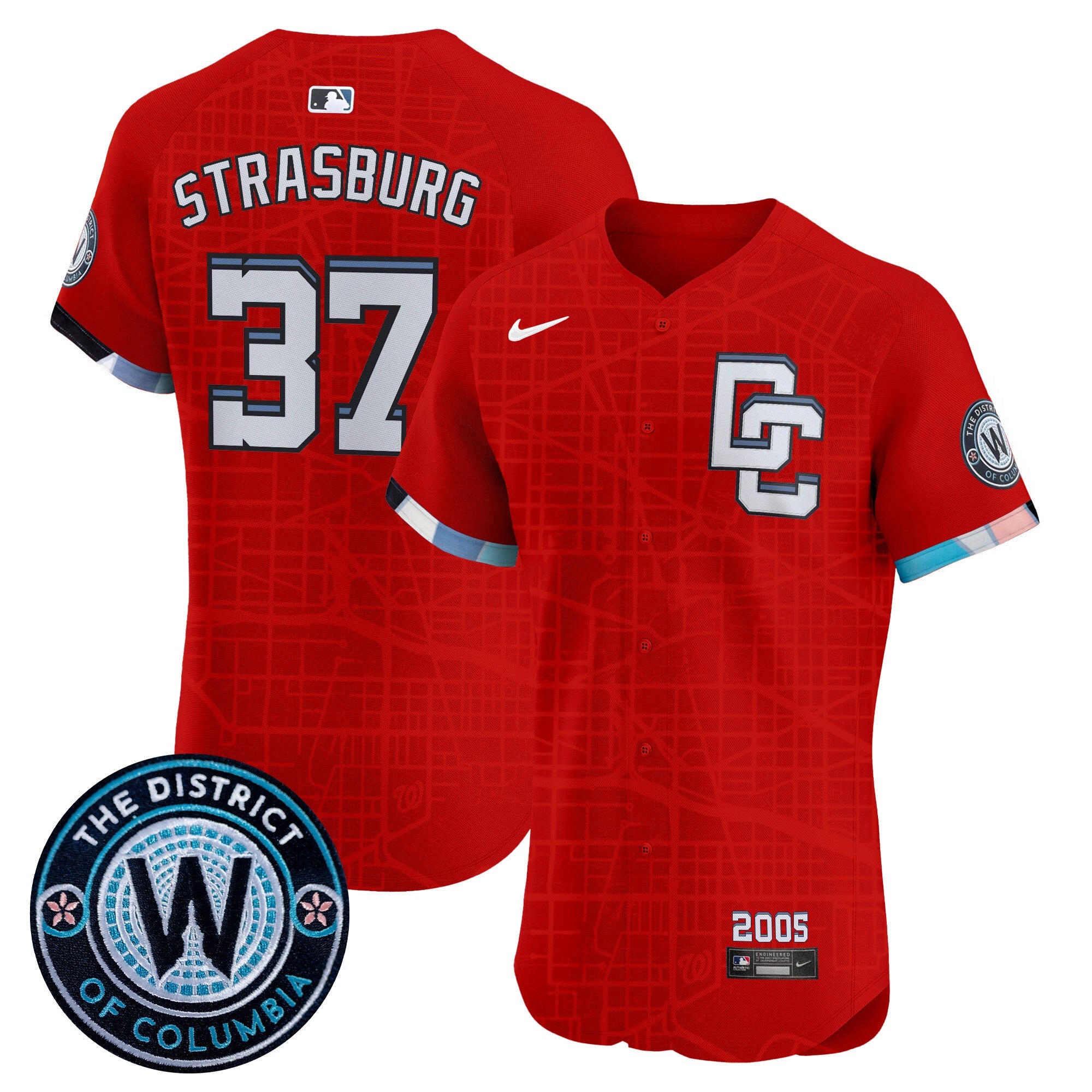 Men’s Washington 2025 City Connect Vapor Premier Elite Jersey – Stitched