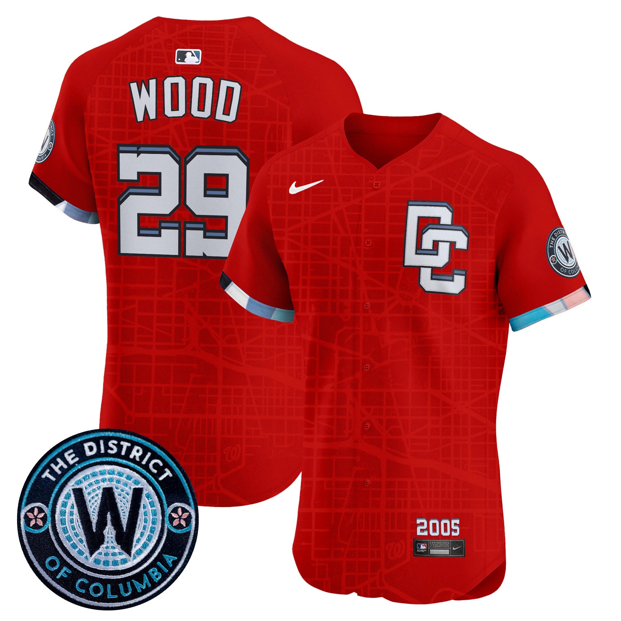 Men’s Washington 2025 City Connect Vapor Premier Elite Jersey – Stitched