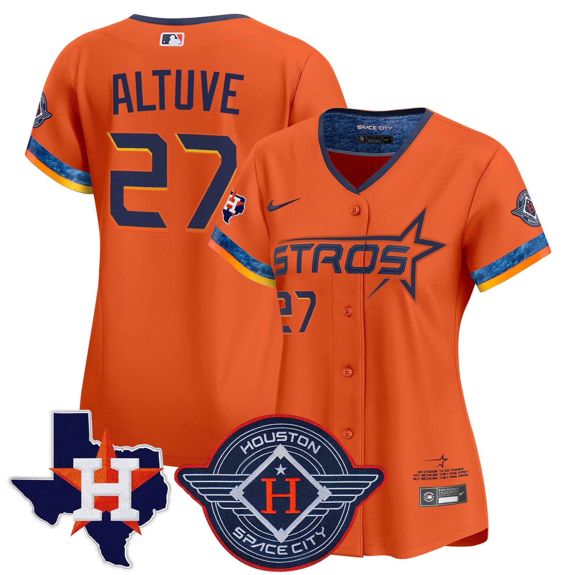 Women’s Houston 2025 City Connect Texas Patch Vapor Premier Limited Jersey