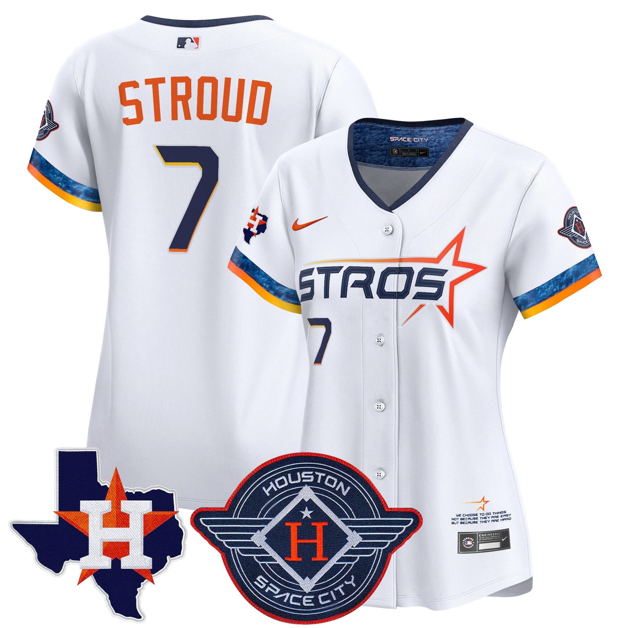 Women’s Houston 2025 City Connect Texas Patch Vapor Premier Limited Jersey