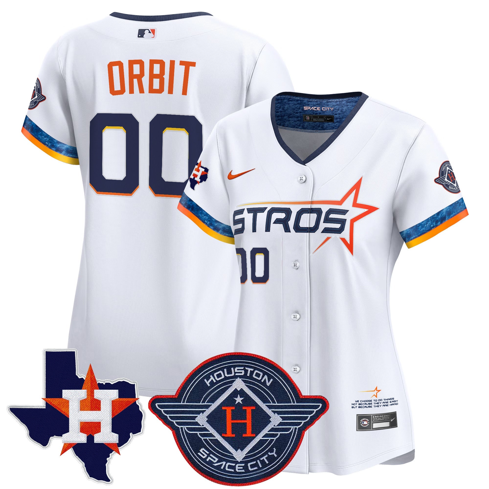Women’s Houston 2025 City Connect Texas Patch Vapor Premier Limited Jersey