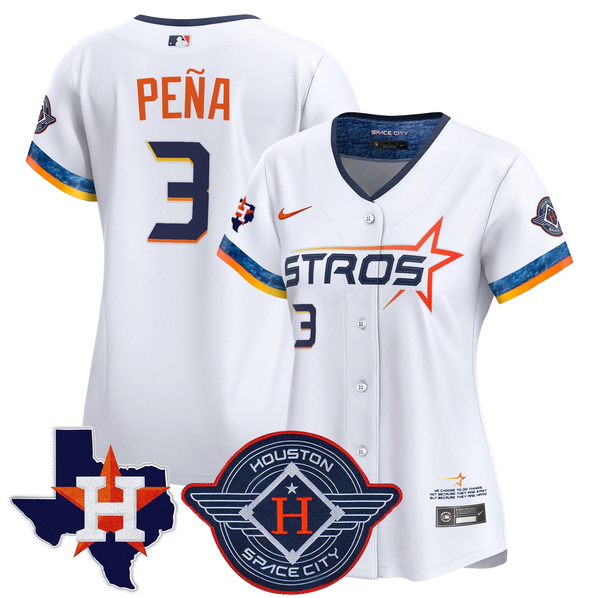 Women’s Houston 2025 City Connect Texas Patch Vapor Premier Limited Jersey