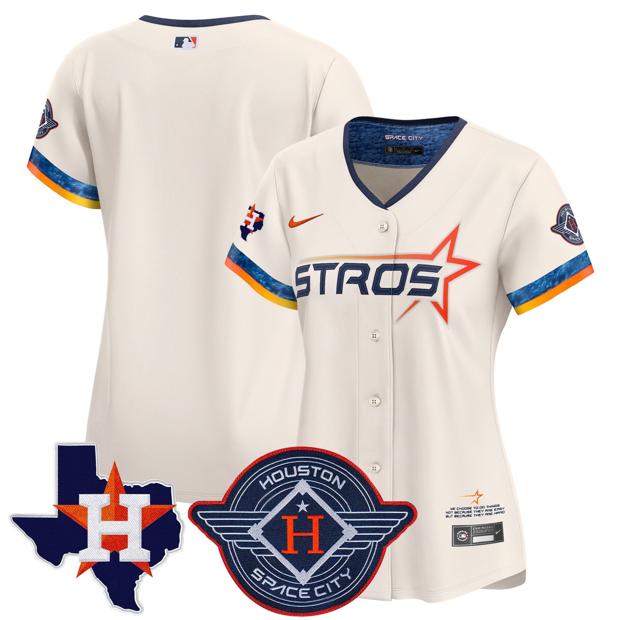 Women’s Houston 2025 City Connect Texas Patch Vapor Premier Limited Jersey