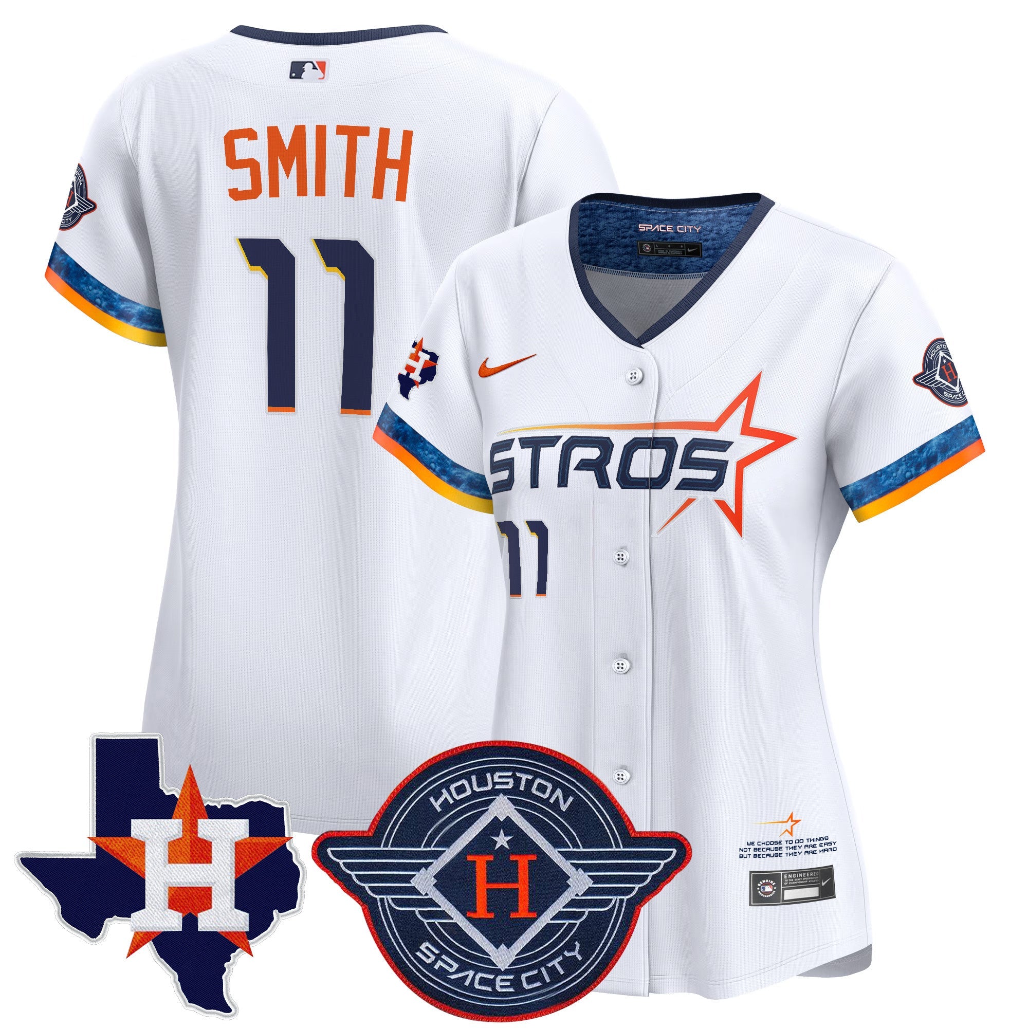 Women’s Houston 2025 City Connect Texas Patch Vapor Premier Limited Jersey