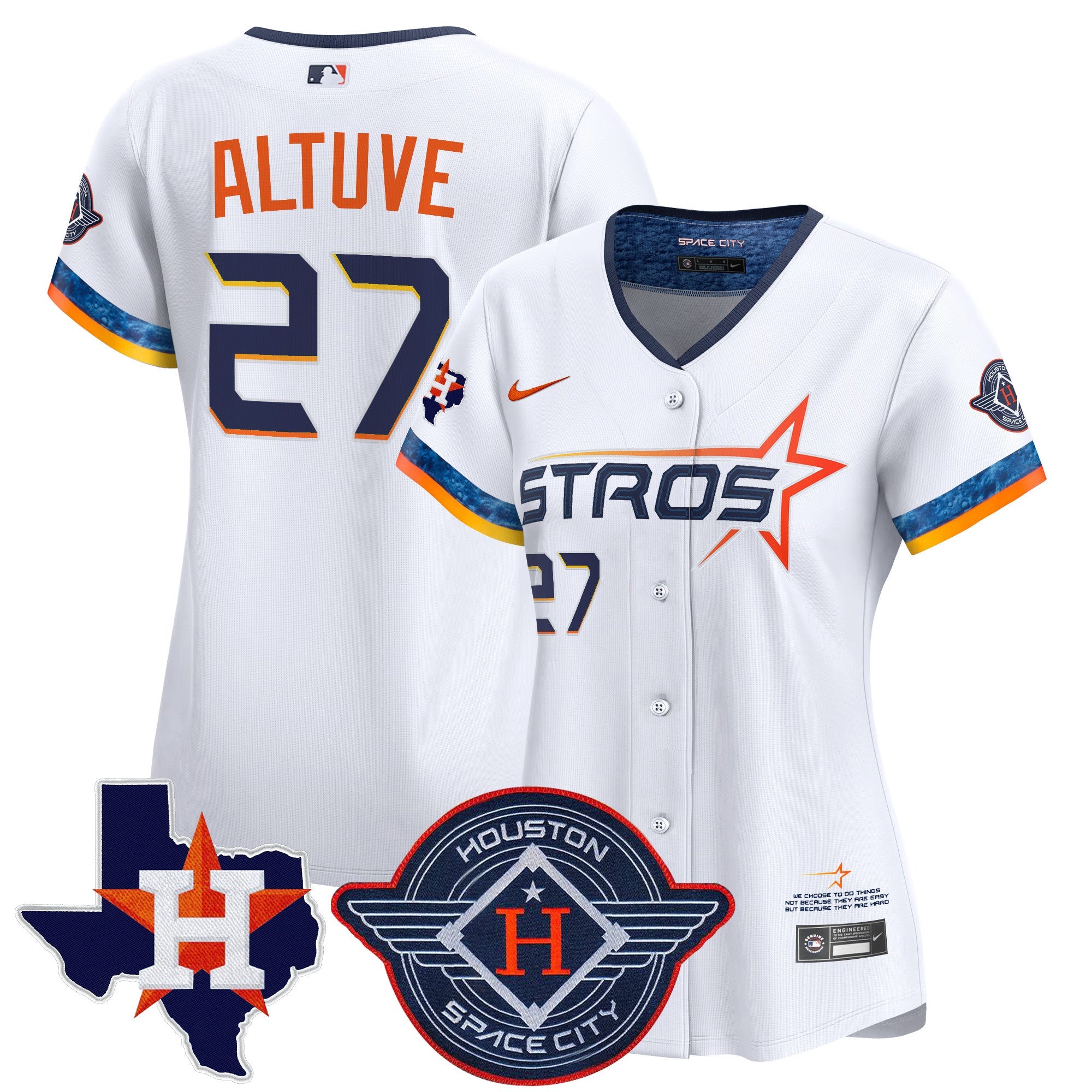Women’s Houston 2025 City Connect Texas Patch Vapor Premier Limited Jersey