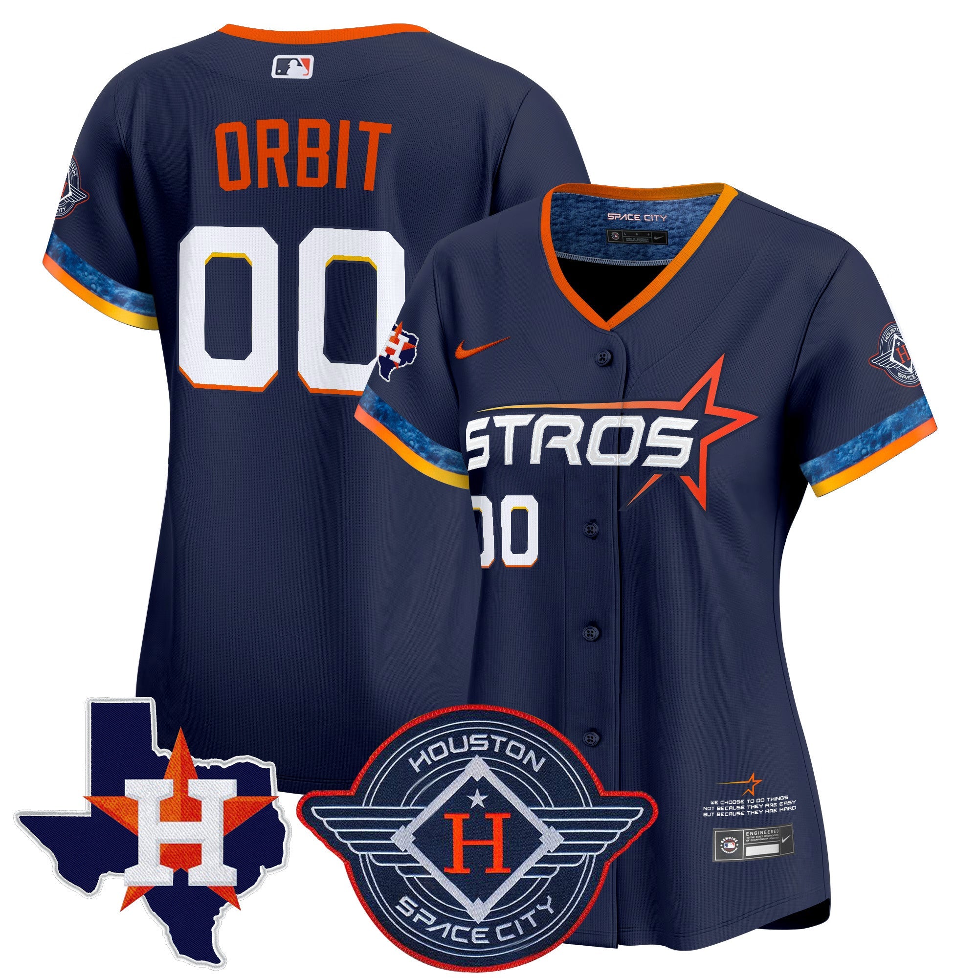 Women’s Houston 2025 City Connect Texas Patch Vapor Premier Limited Jersey