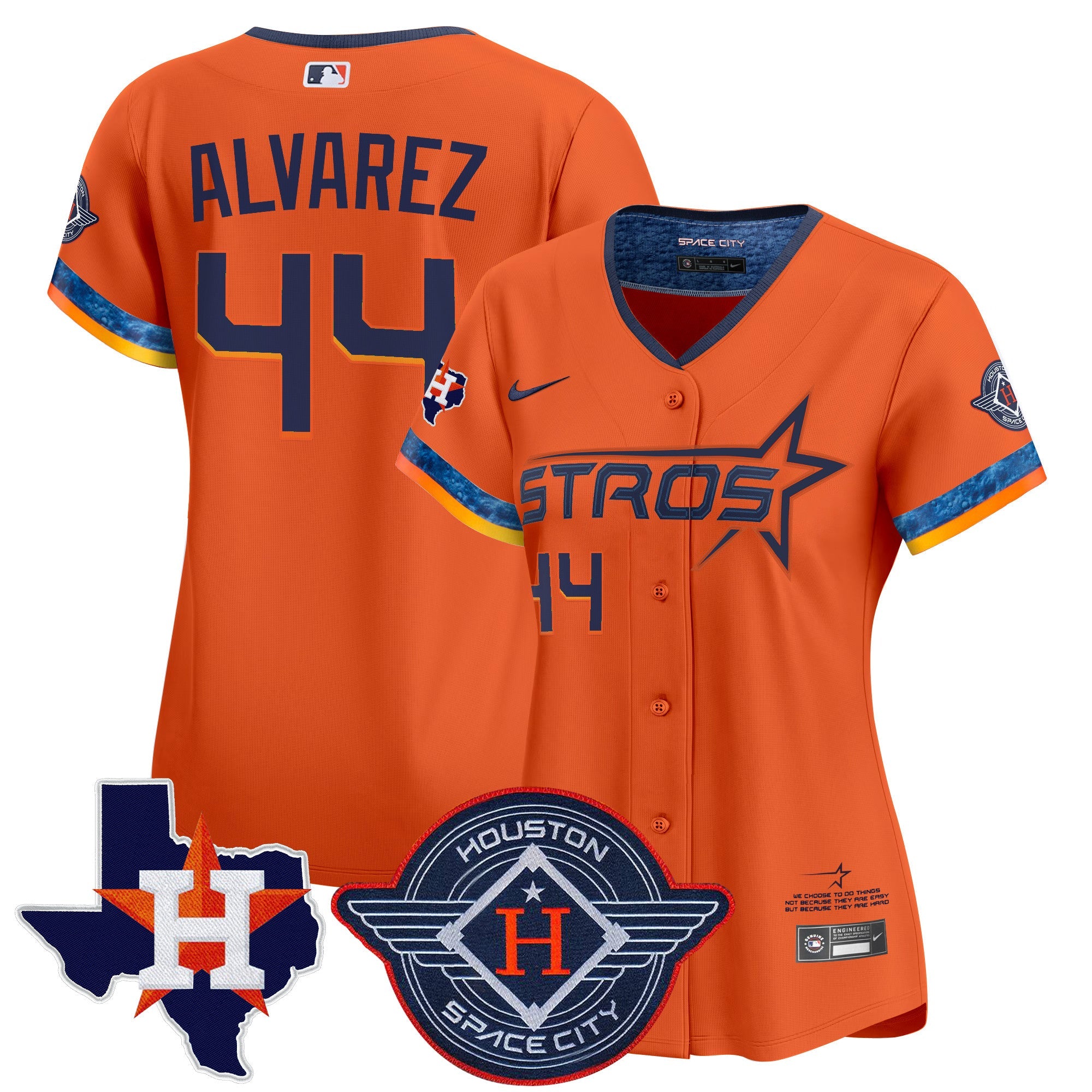 Women’s Houston 2025 City Connect Texas Patch Vapor Premier Limited Jersey